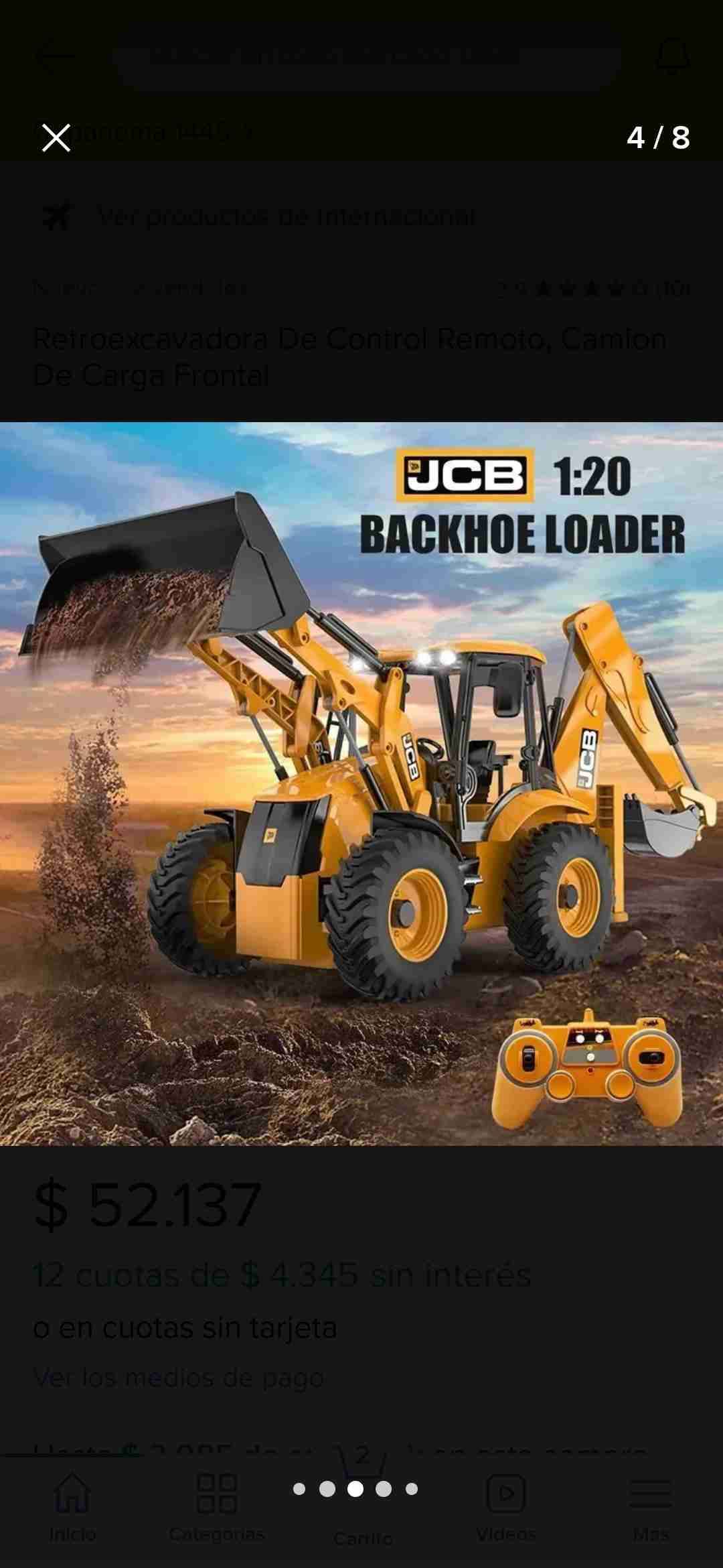 Modelo de retroexcavadora JCB - miniatura 4
