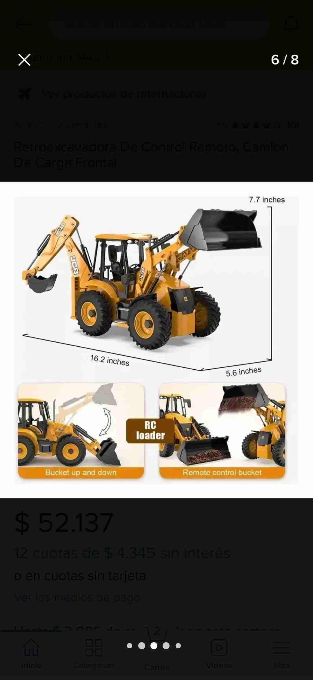 Modelo de retroexcavadora JCB - miniatura 6