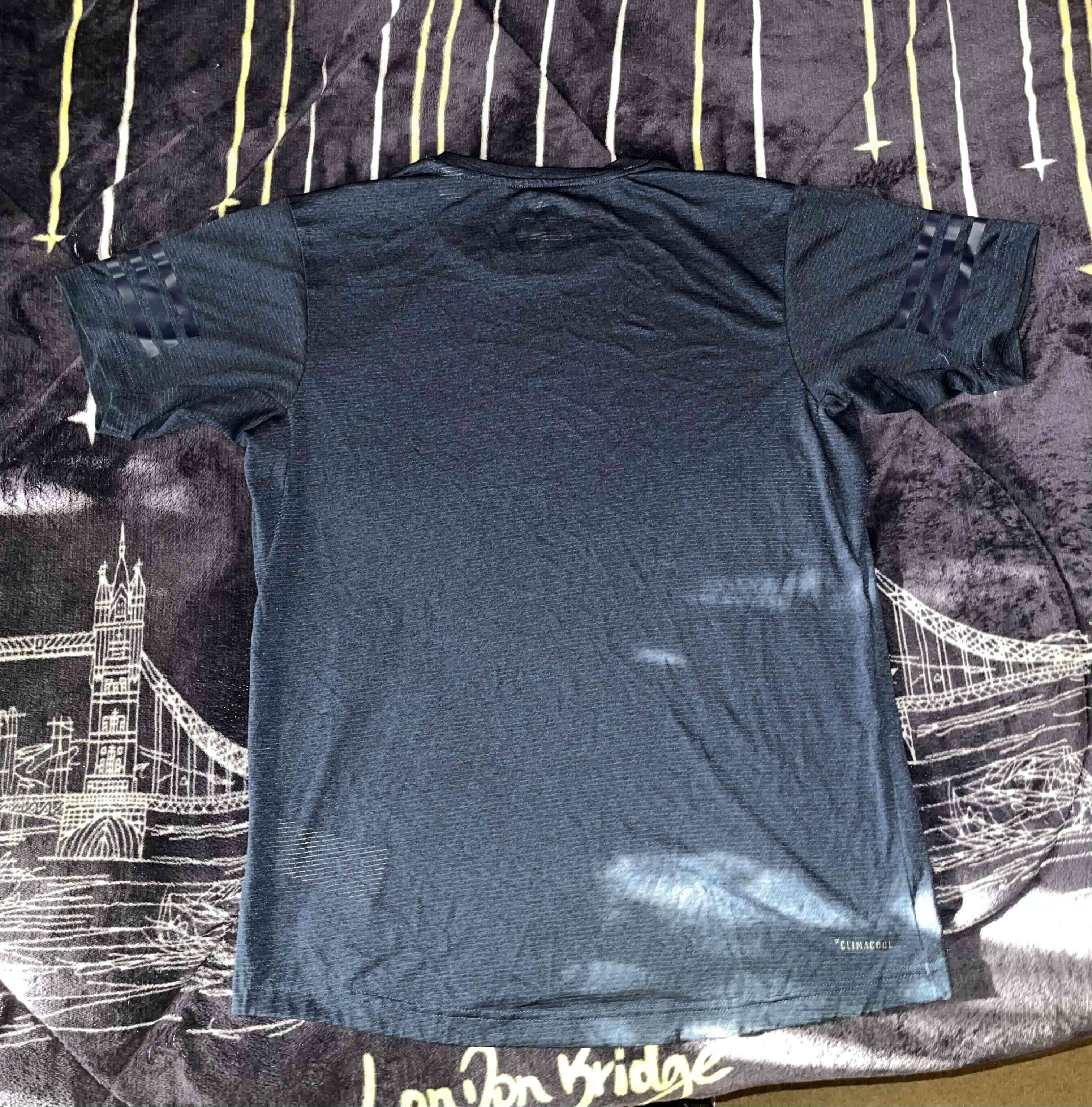 Polera deportiva azul marino Adidas - miniatura 2