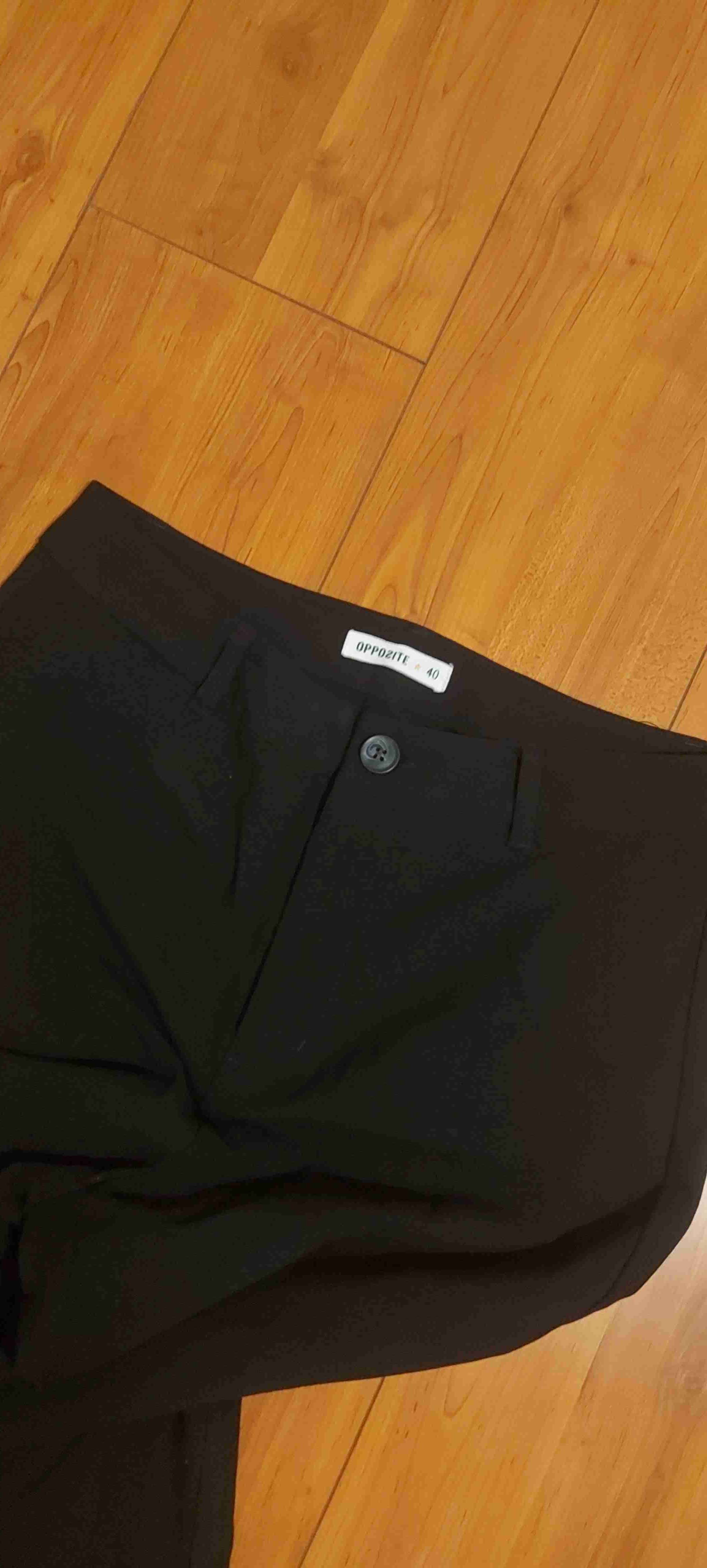 Pantalón negro tela . - miniatura 2