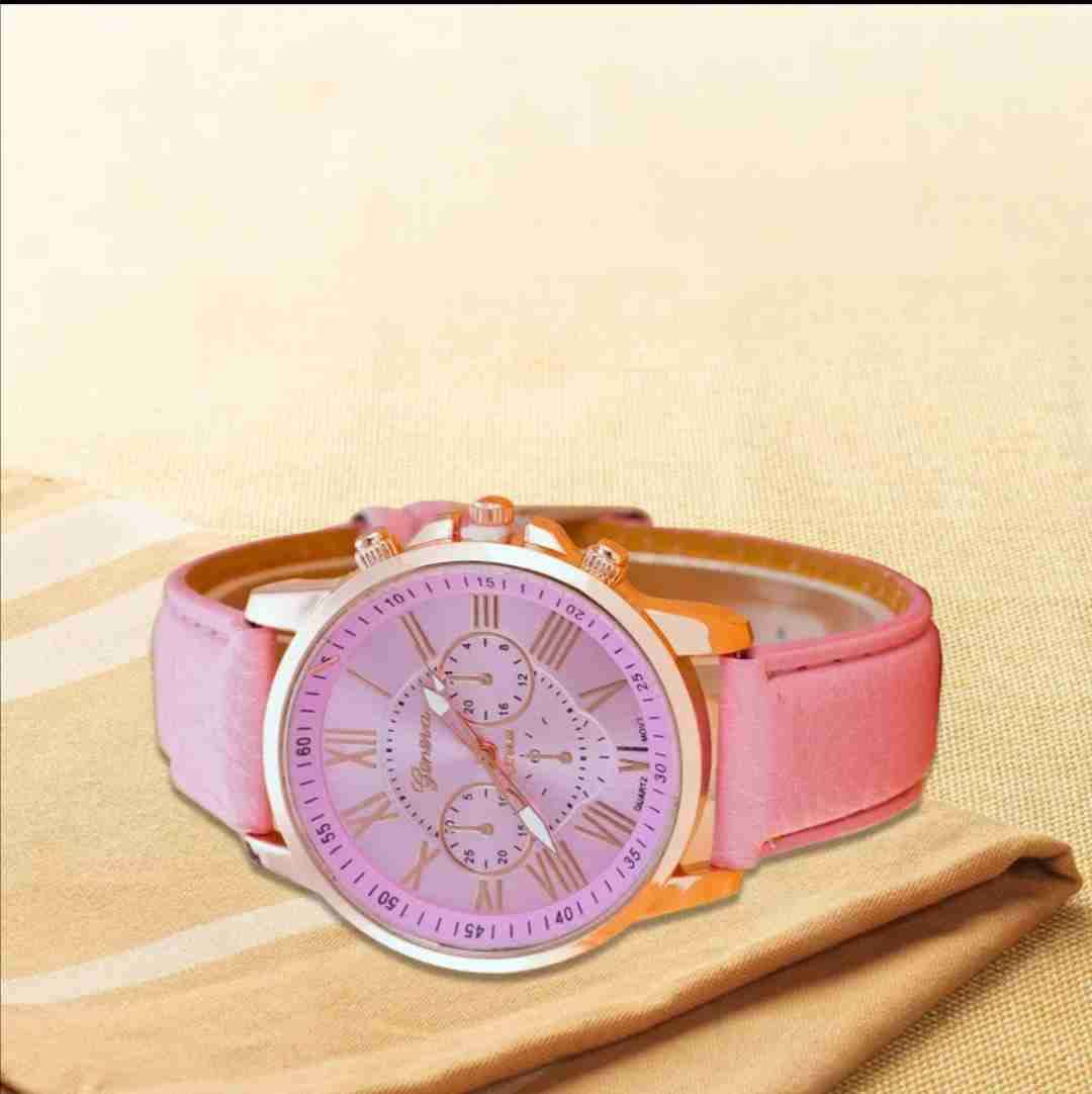 Reloj rosado mujer elegante - miniatura 2
