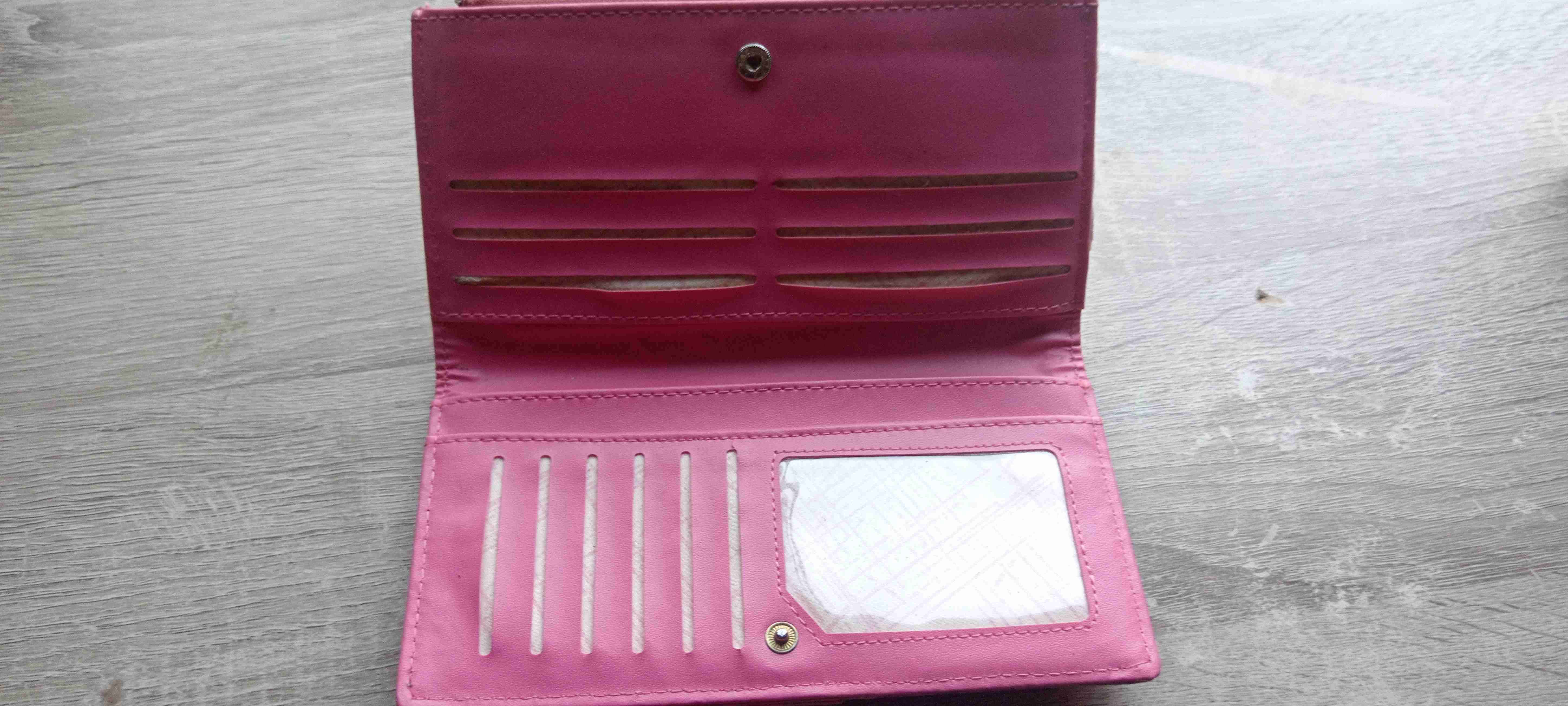 Billetera rosa texturizada - miniatura 3