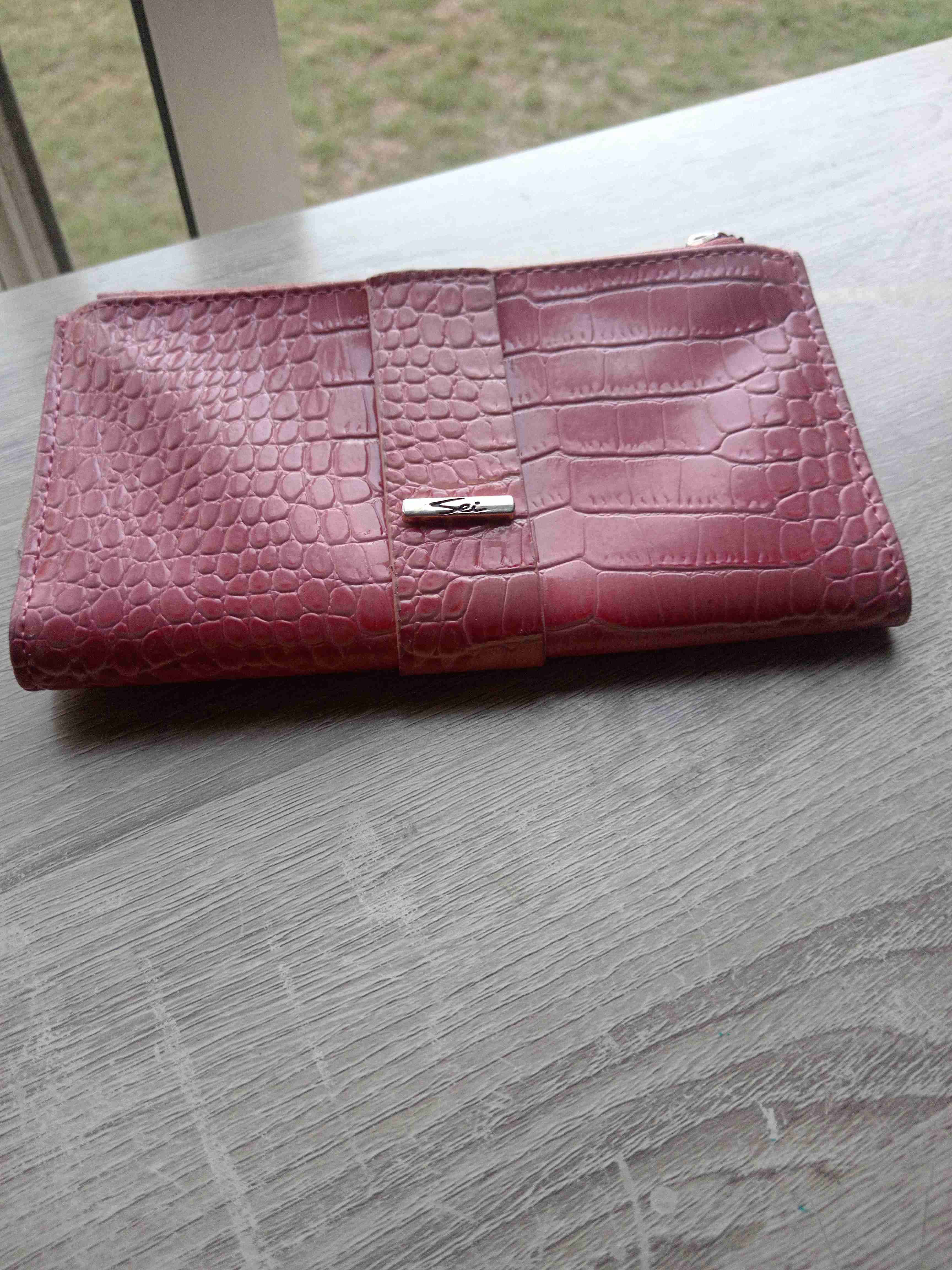 Billetera rosa texturizada - miniatura 5