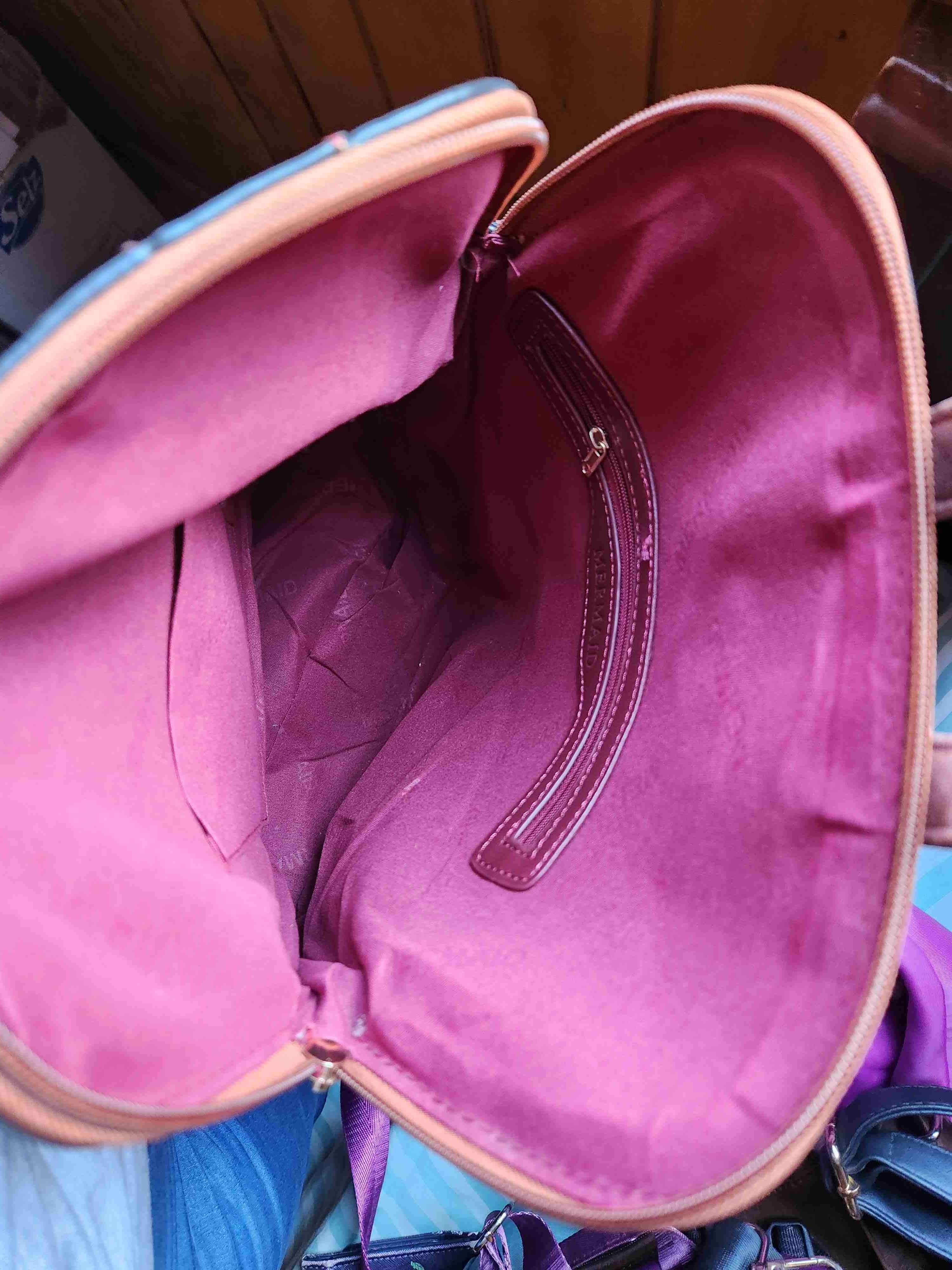 Mochila de cuero marrón - miniatura 3