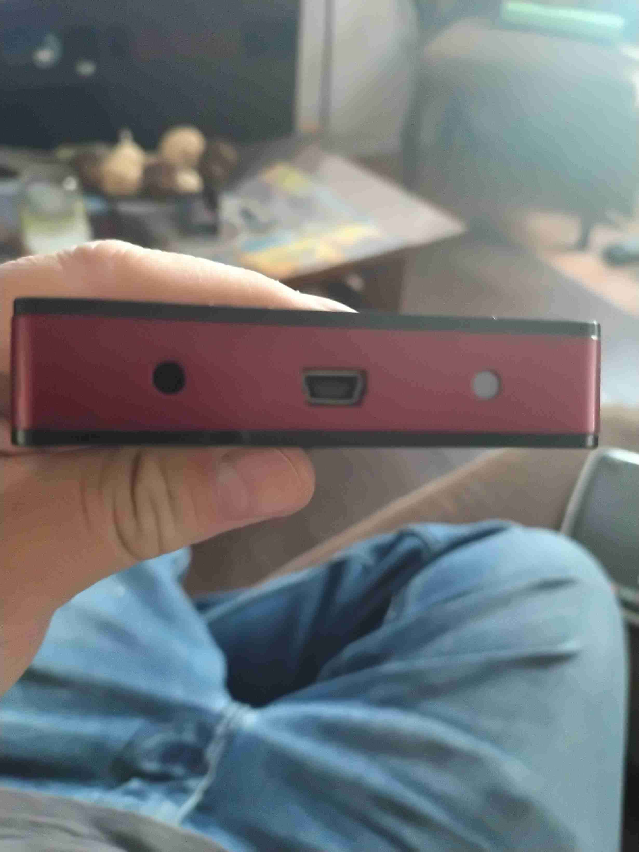 Disco duro externo rojo