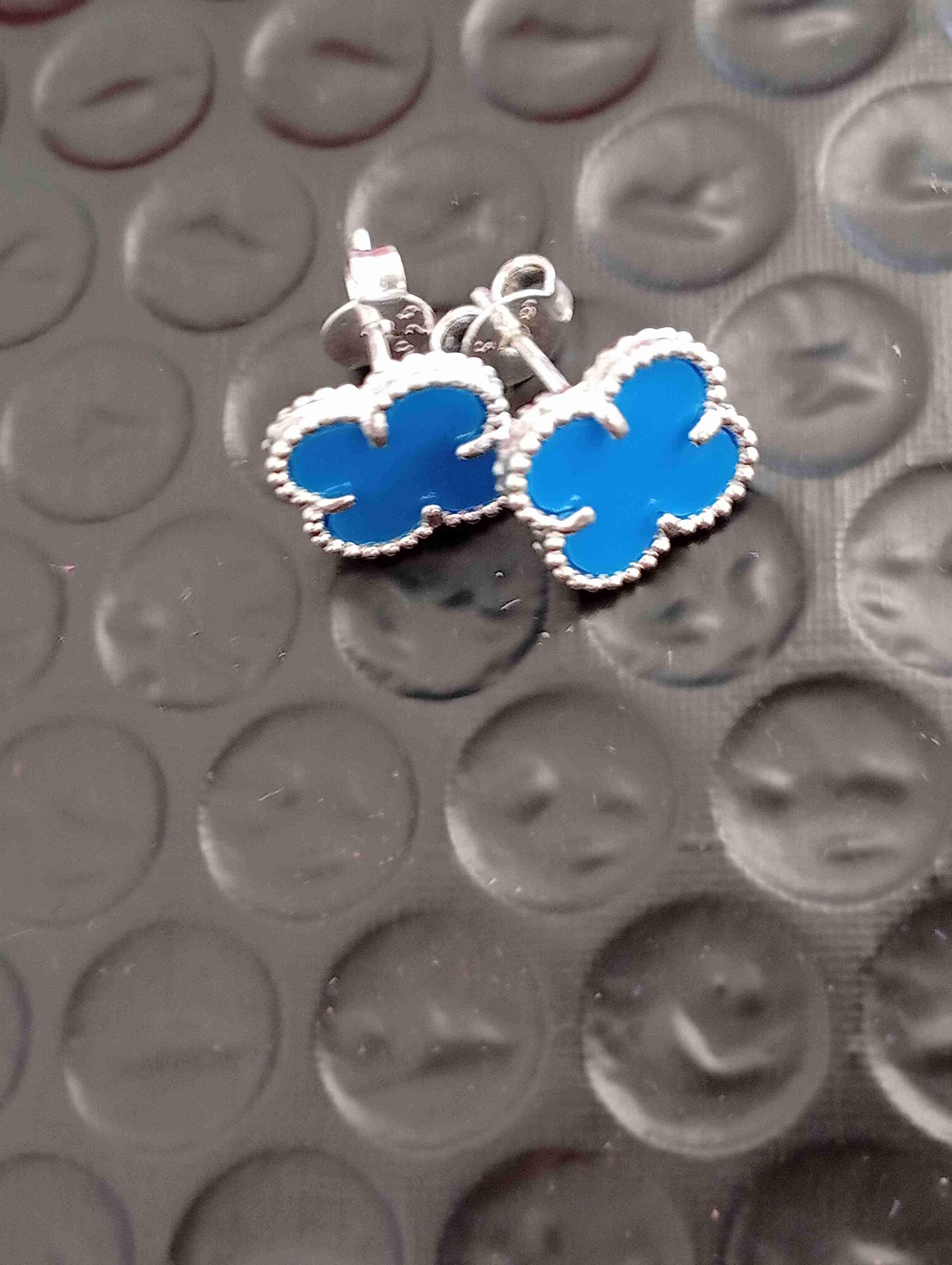 Aros de plata con colgante - 3