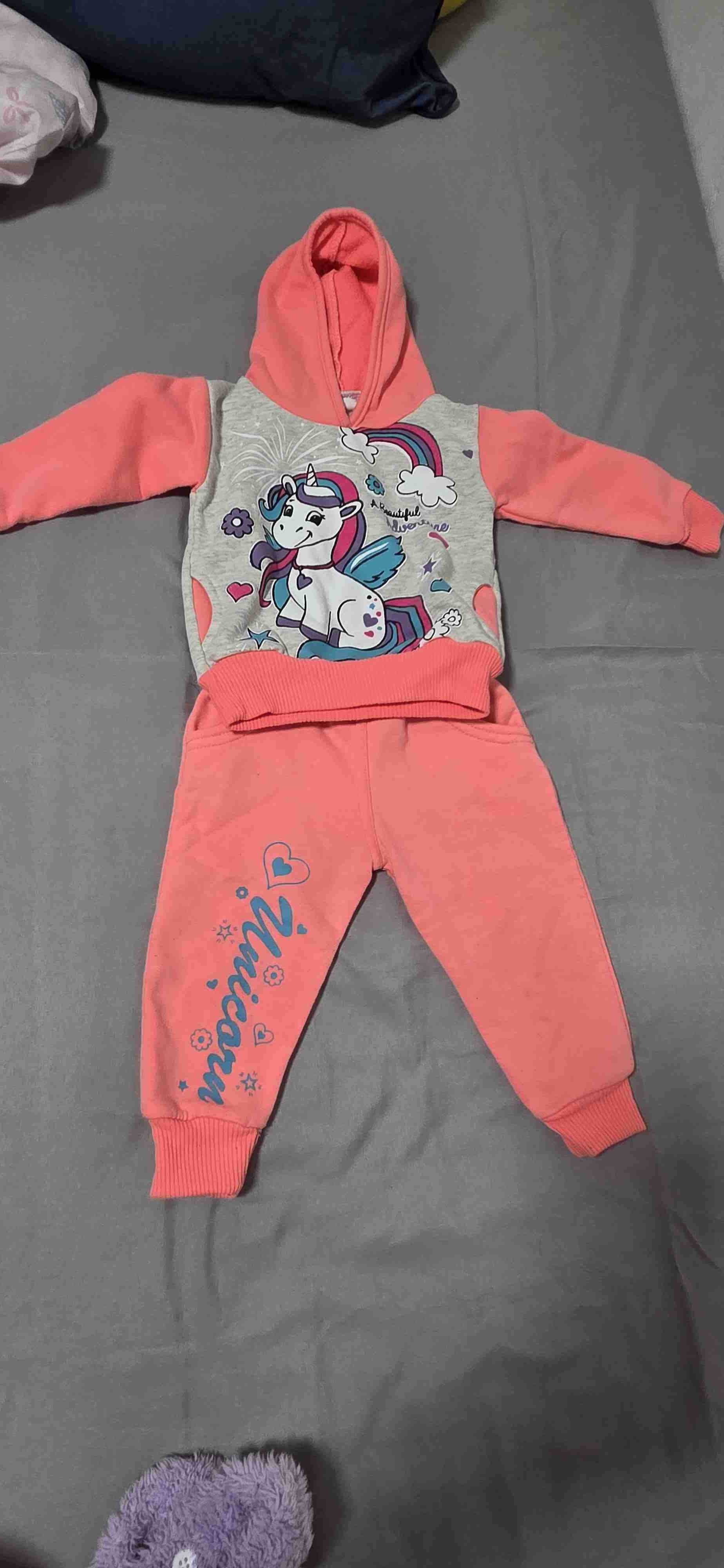 Conjunto infantil unicornio rosado - miniatura 2