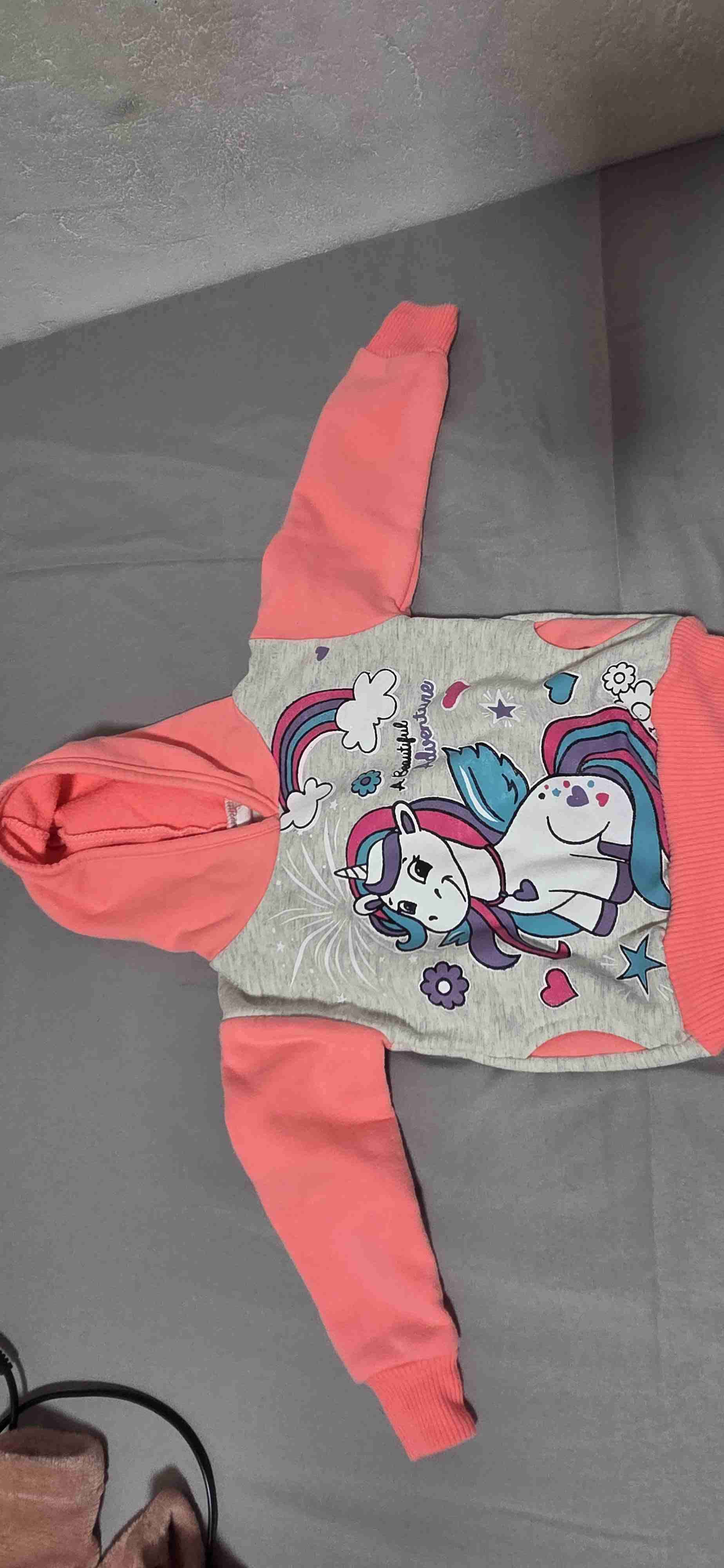 Conjunto infantil unicornio rosado - miniatura 3