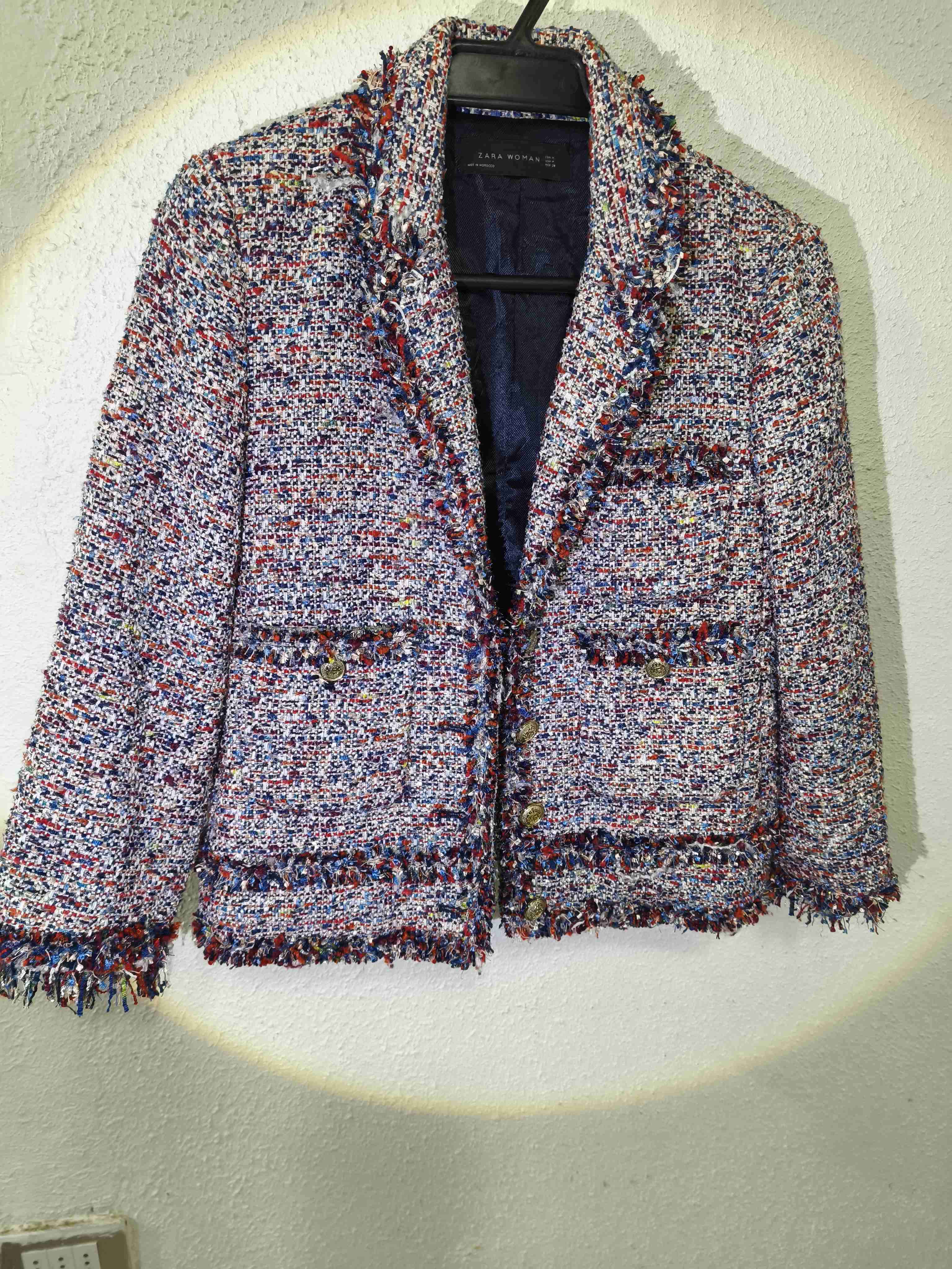 Chaqueta Sara woman tejido bouclé multicolor - miniatura 5