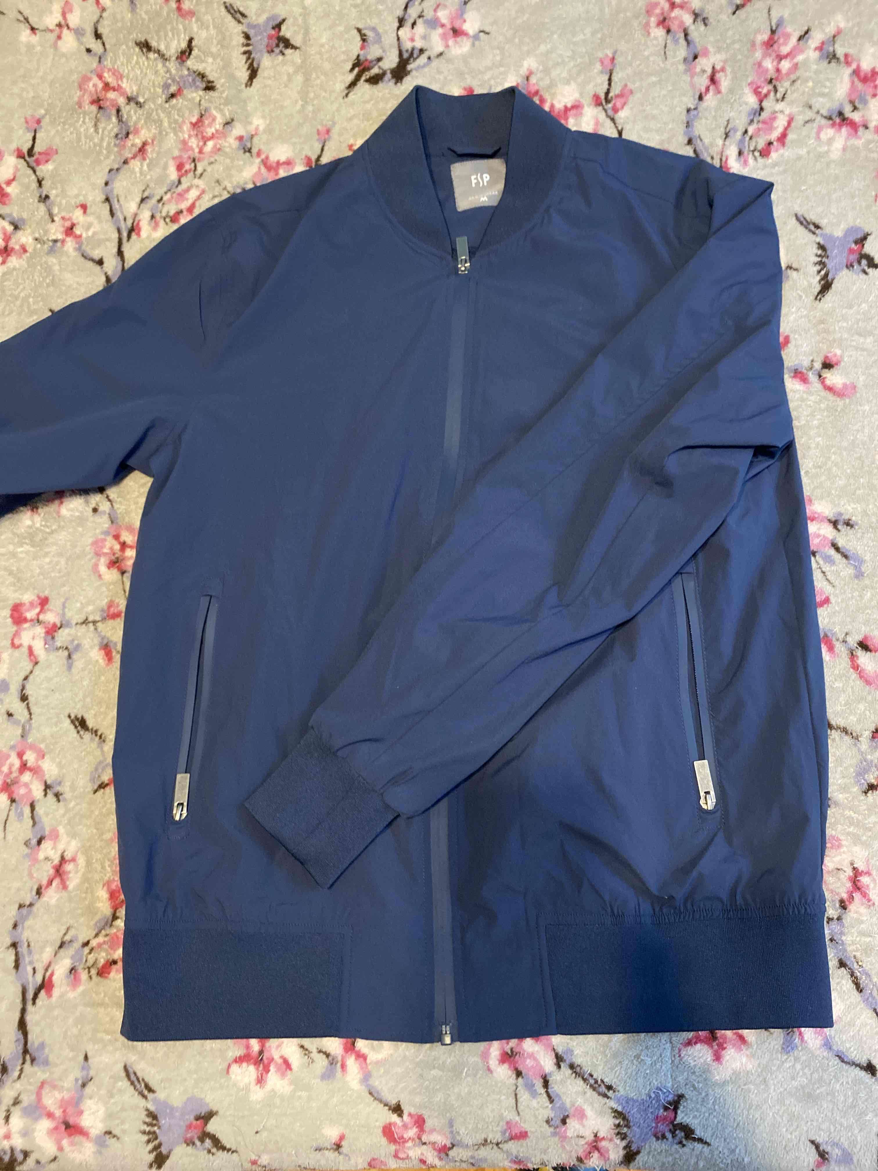 Chaqueta azul estilo casual - miniatura 1