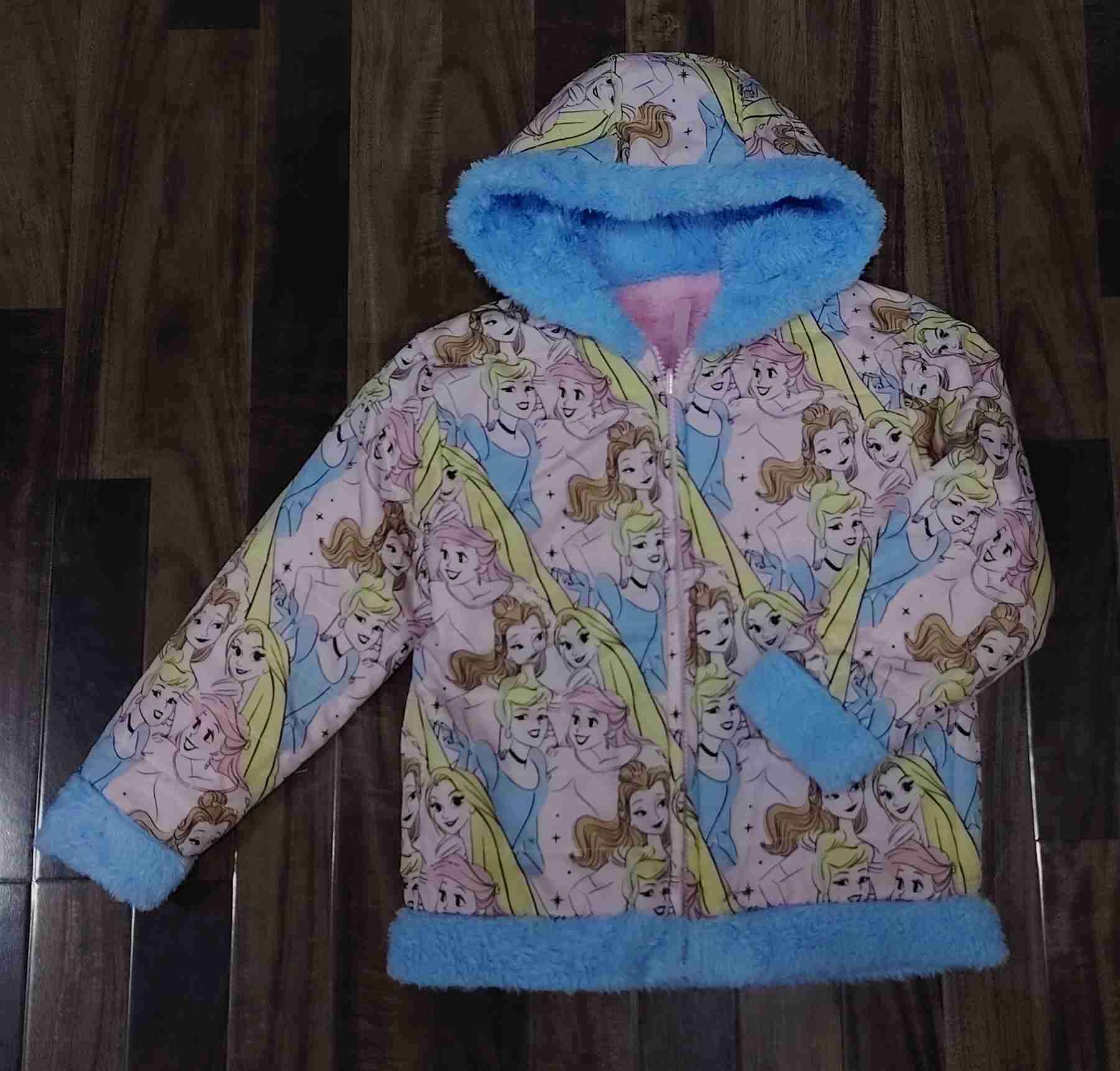 Poleron chaqueta  infantil niña reversible t6 - miniatura 3