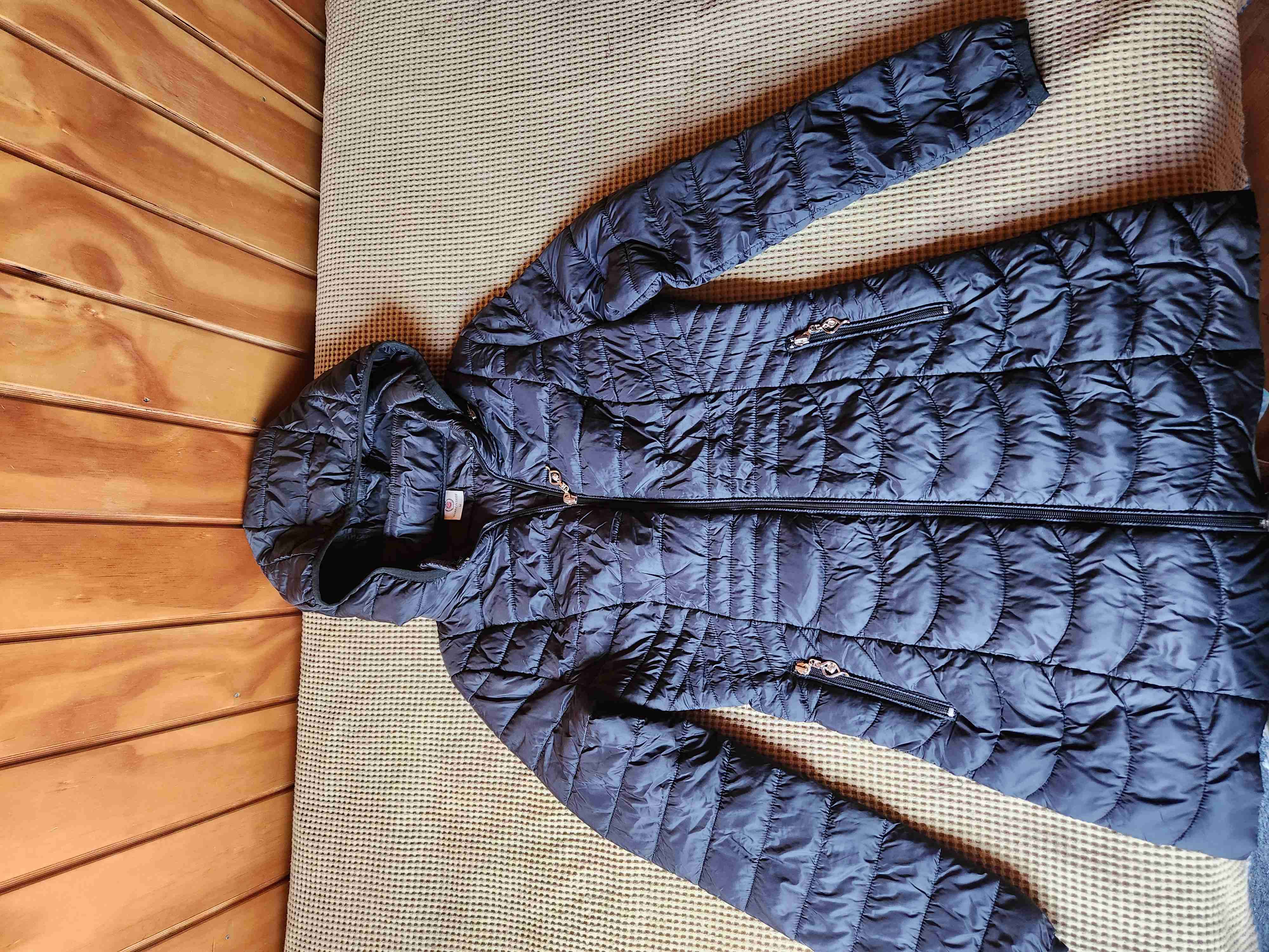 Parka azul con capucha - miniatura 2