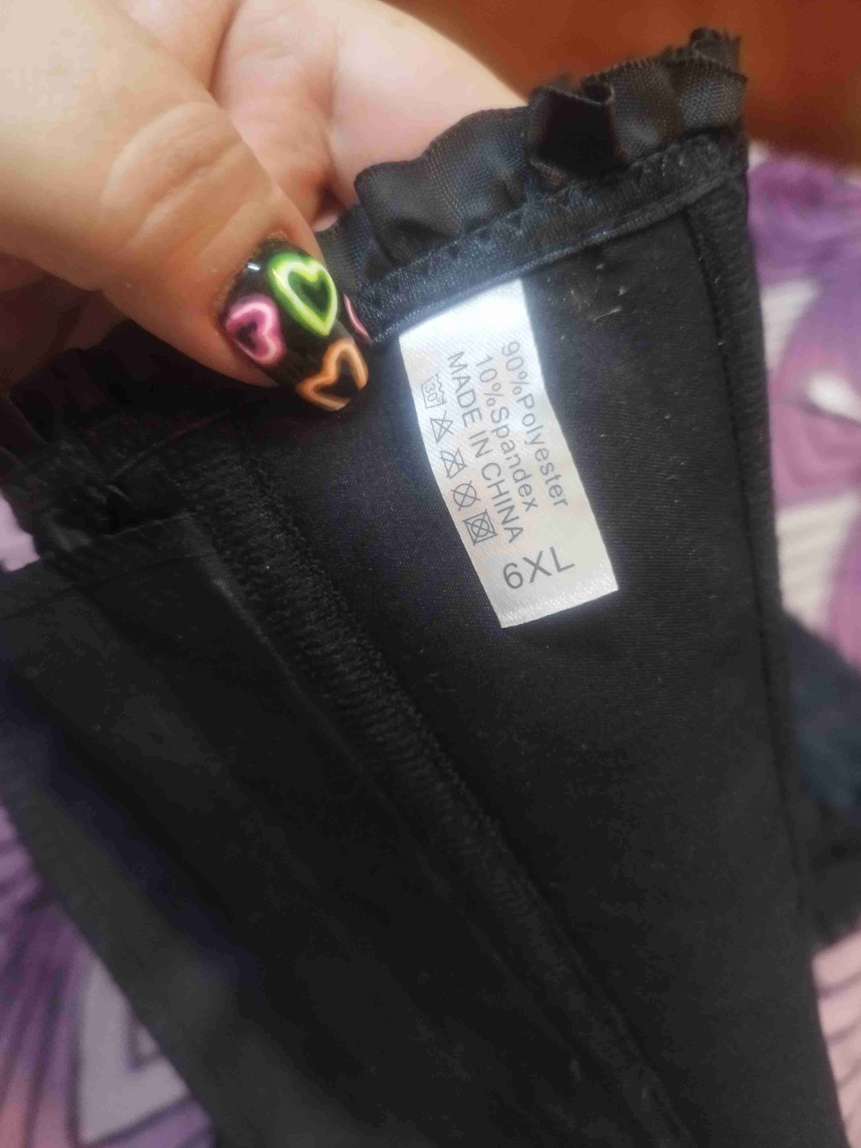 Corset negro con encaje - miniatura 5