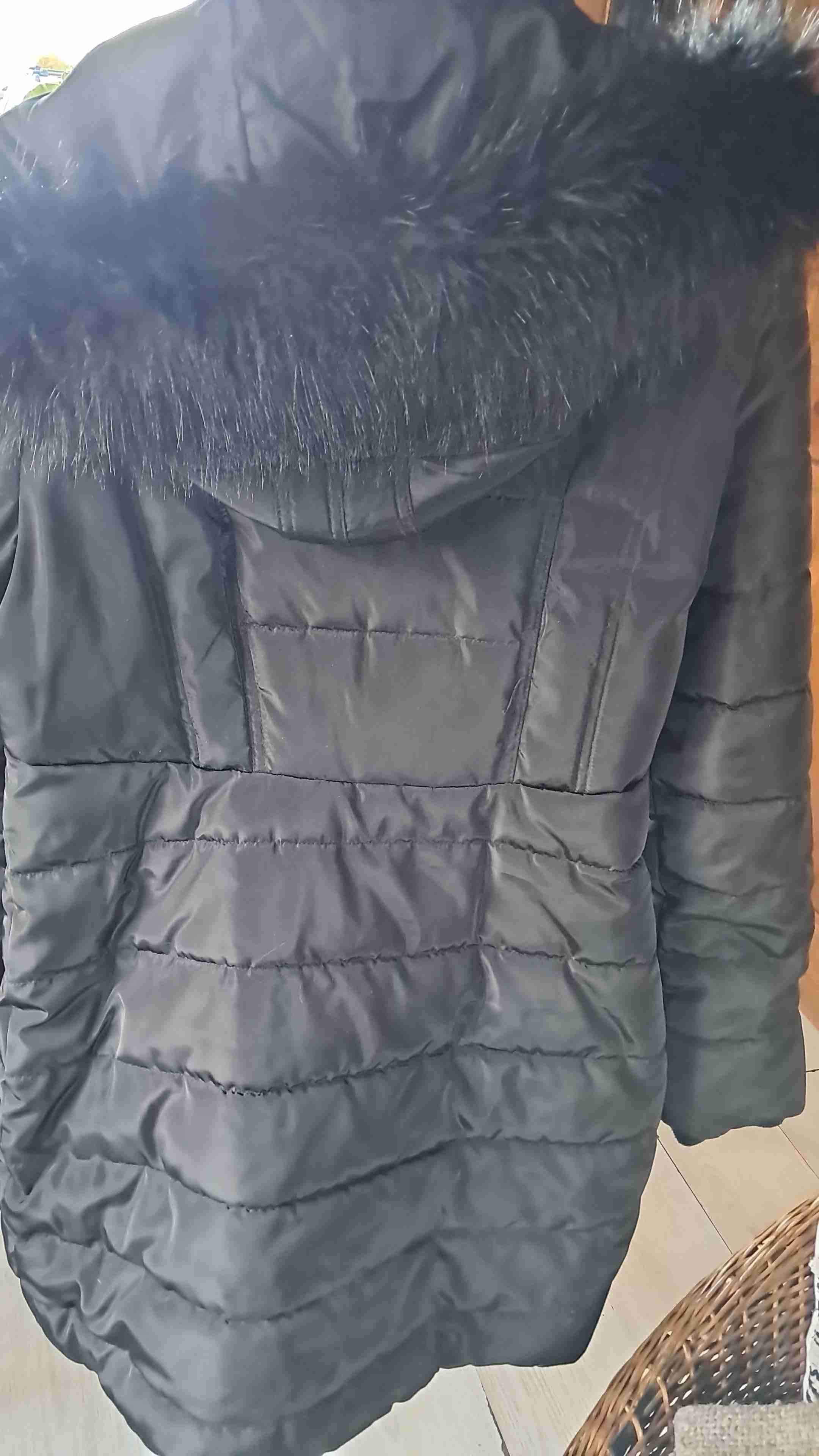 Abrigo negro con capucha marca Liola - miniatura 3