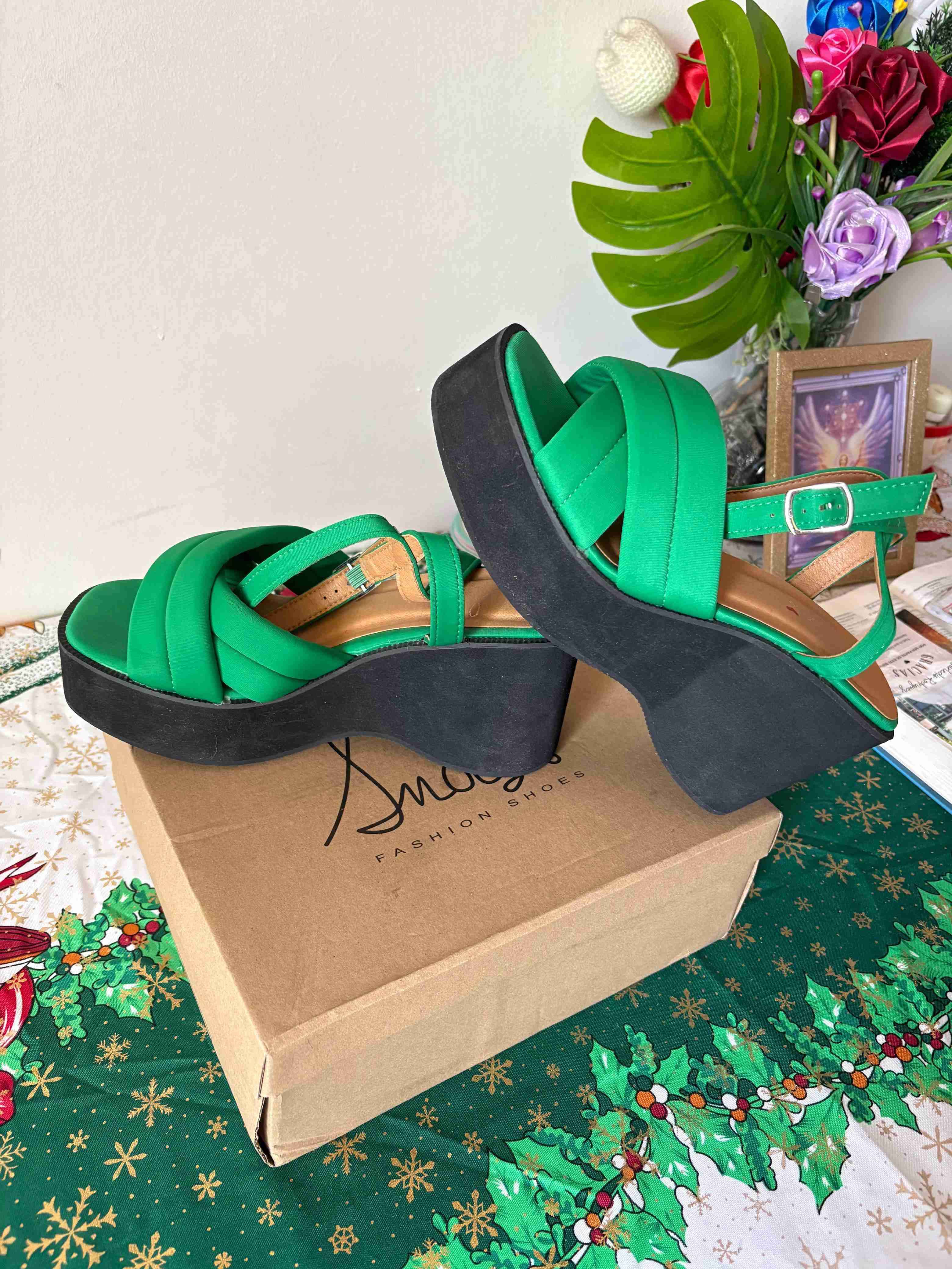 Plataformas verdes de mujer - 4