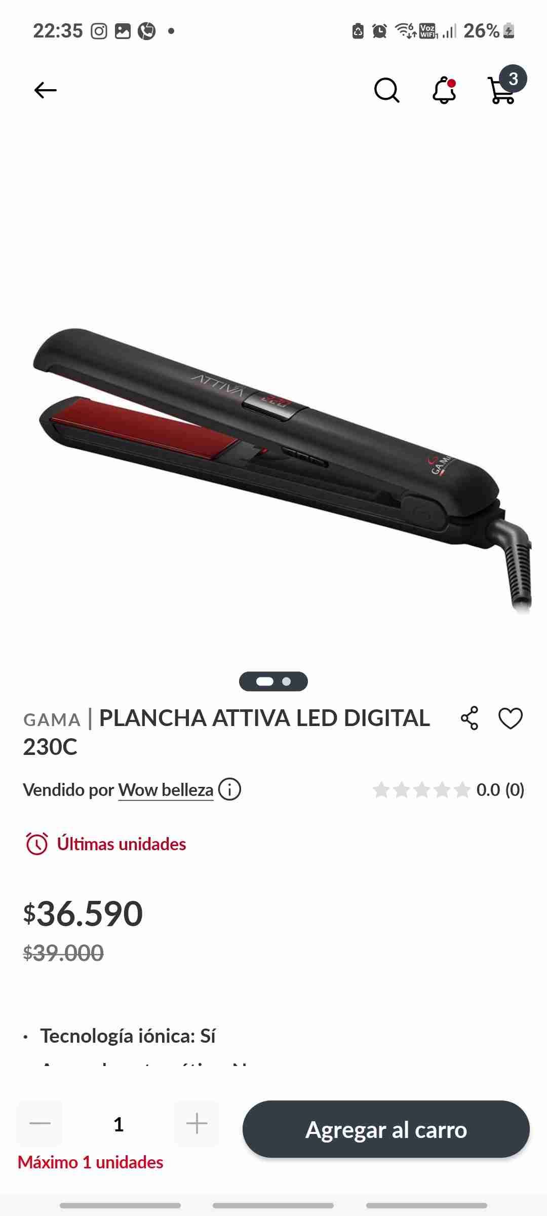 Cepillo modelador Gama Keration 3D - miniatura 4