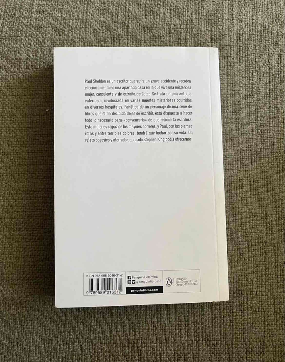 Libro 'Misery' de Stephen King - miniatura 2