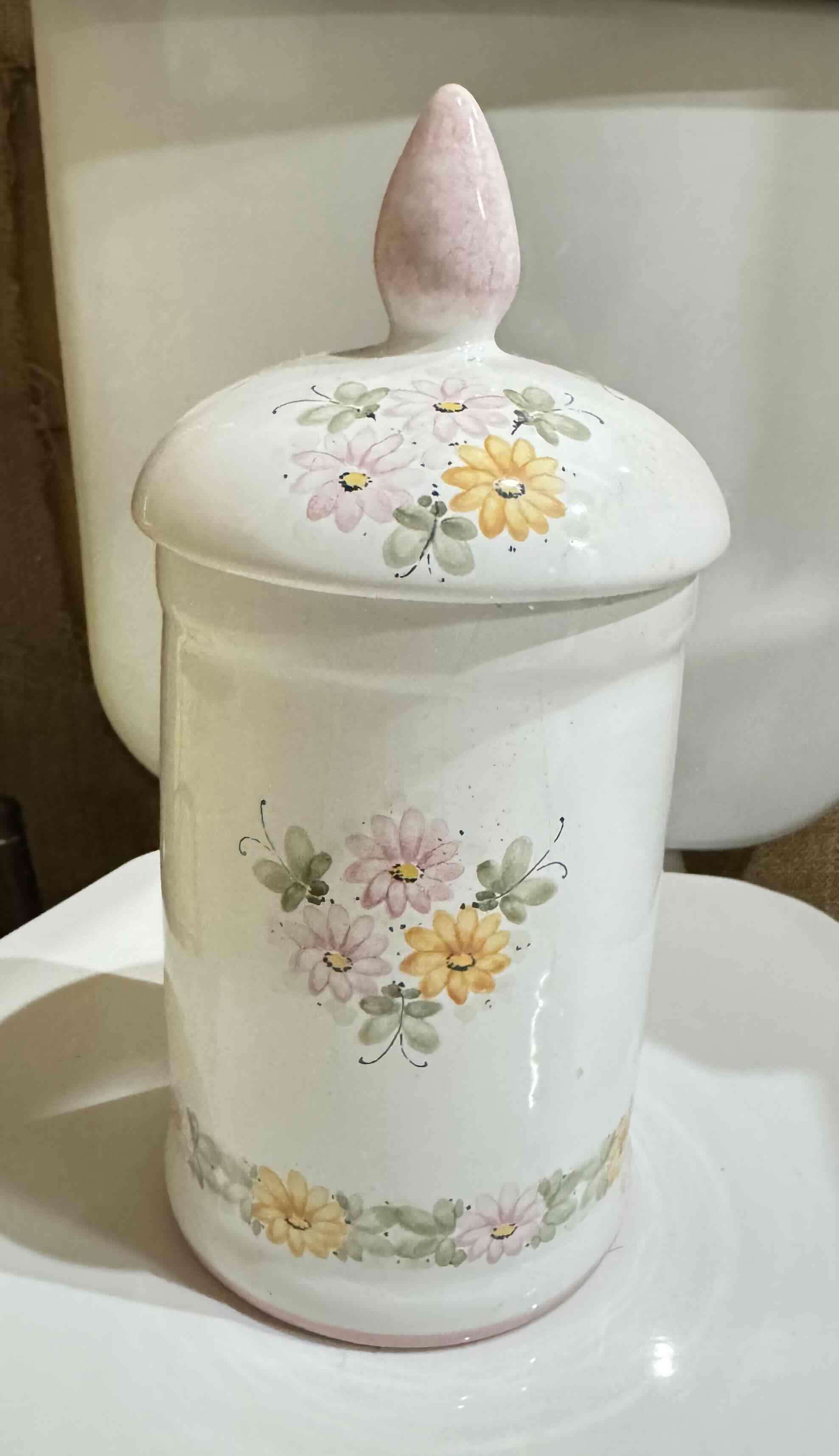 Frasco decorativo con flores - miniatura 2