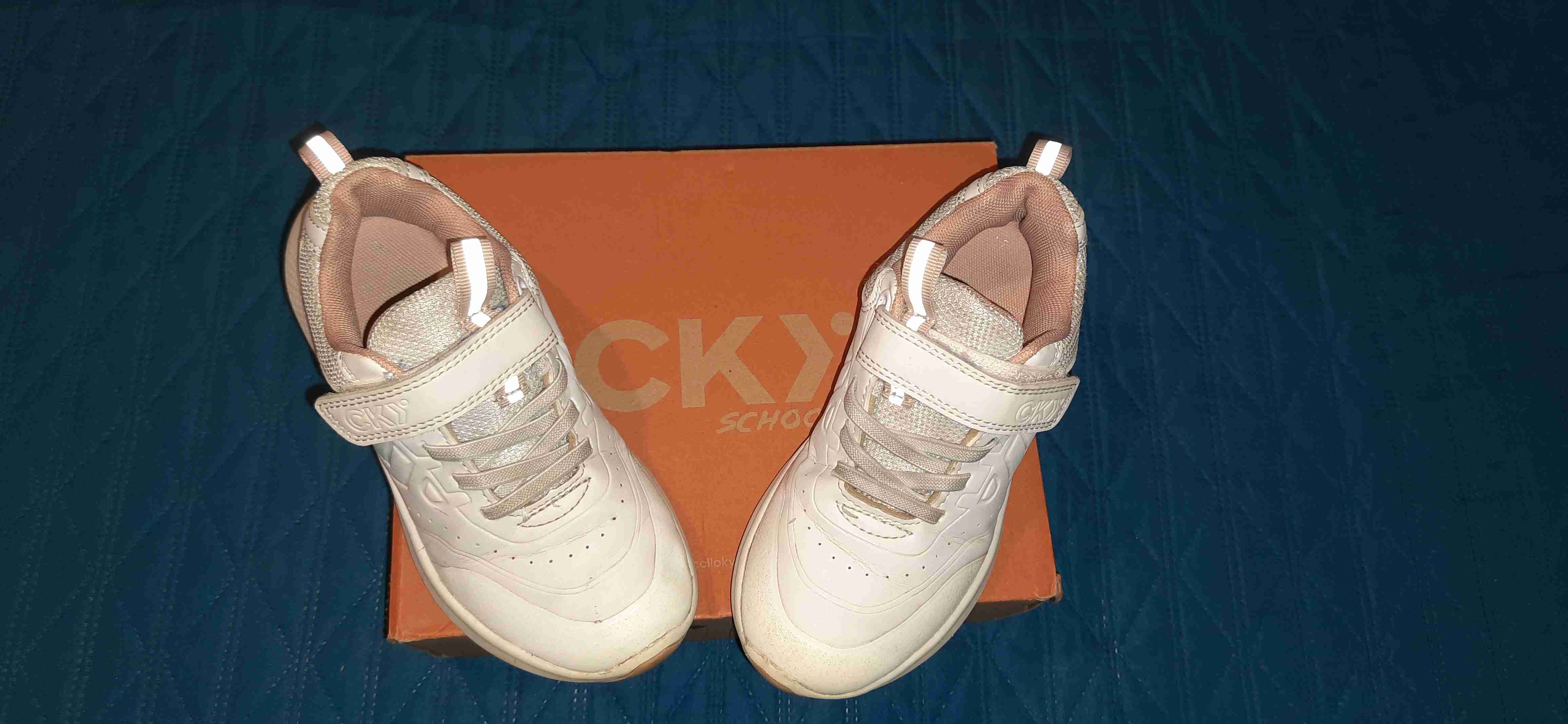 Zapatillas blancas con velcro n°31 - miniatura 3