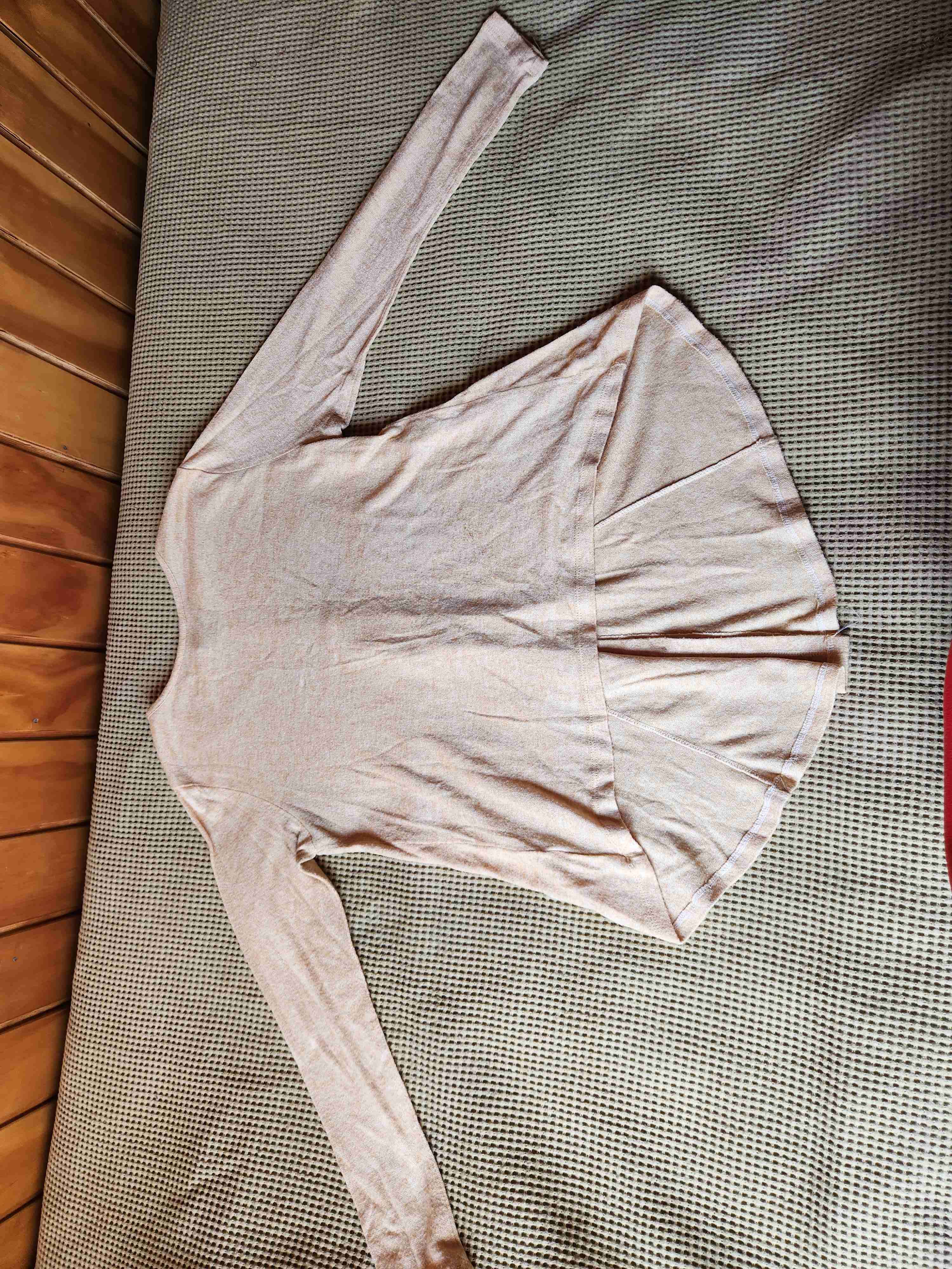 Polera beige manga larga - 2