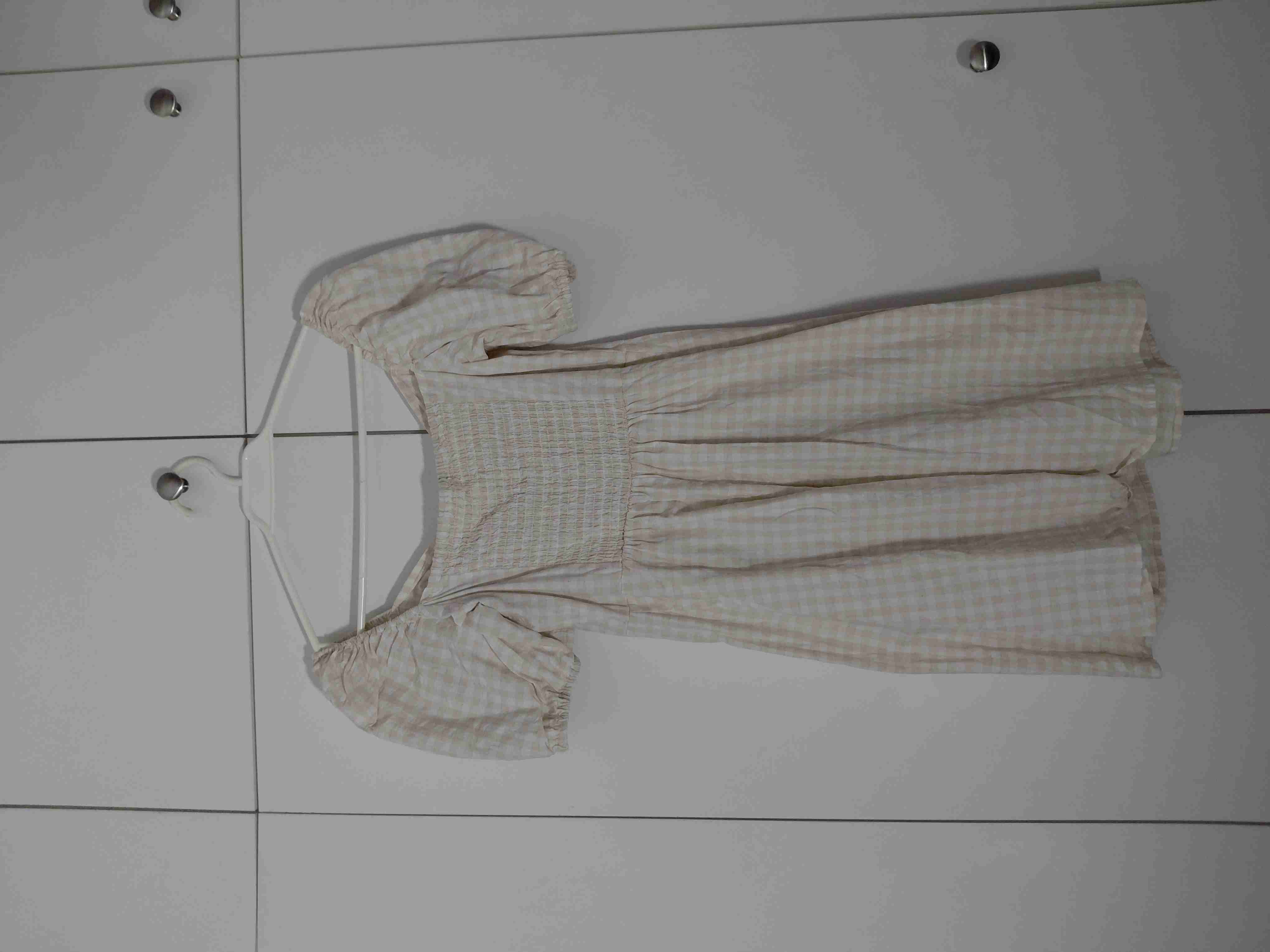 Vestido H&M Cottagecore - Cuadrillé - miniatura 3