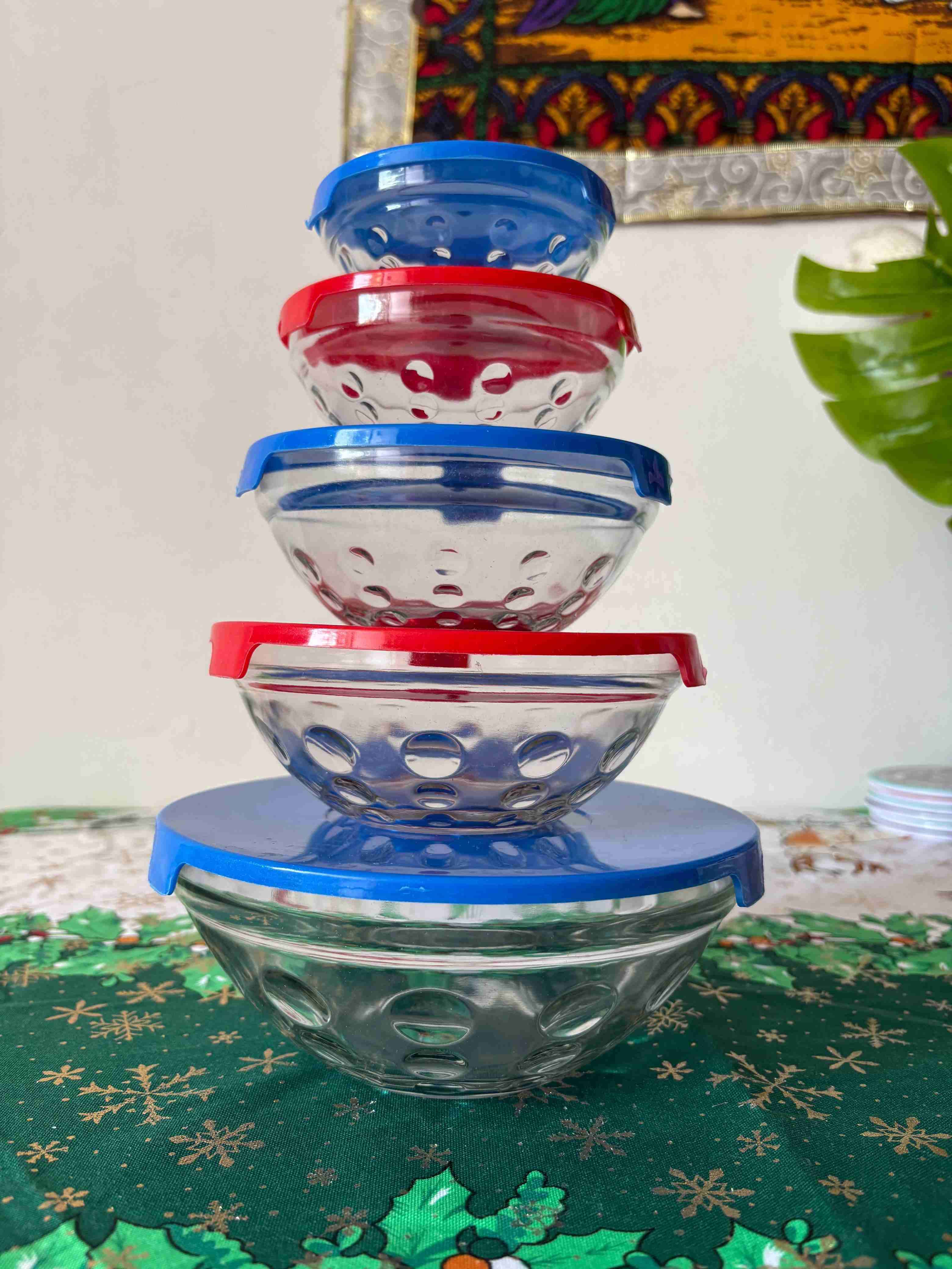 Juego de bowls de vidrio con tapa - miniatura 2