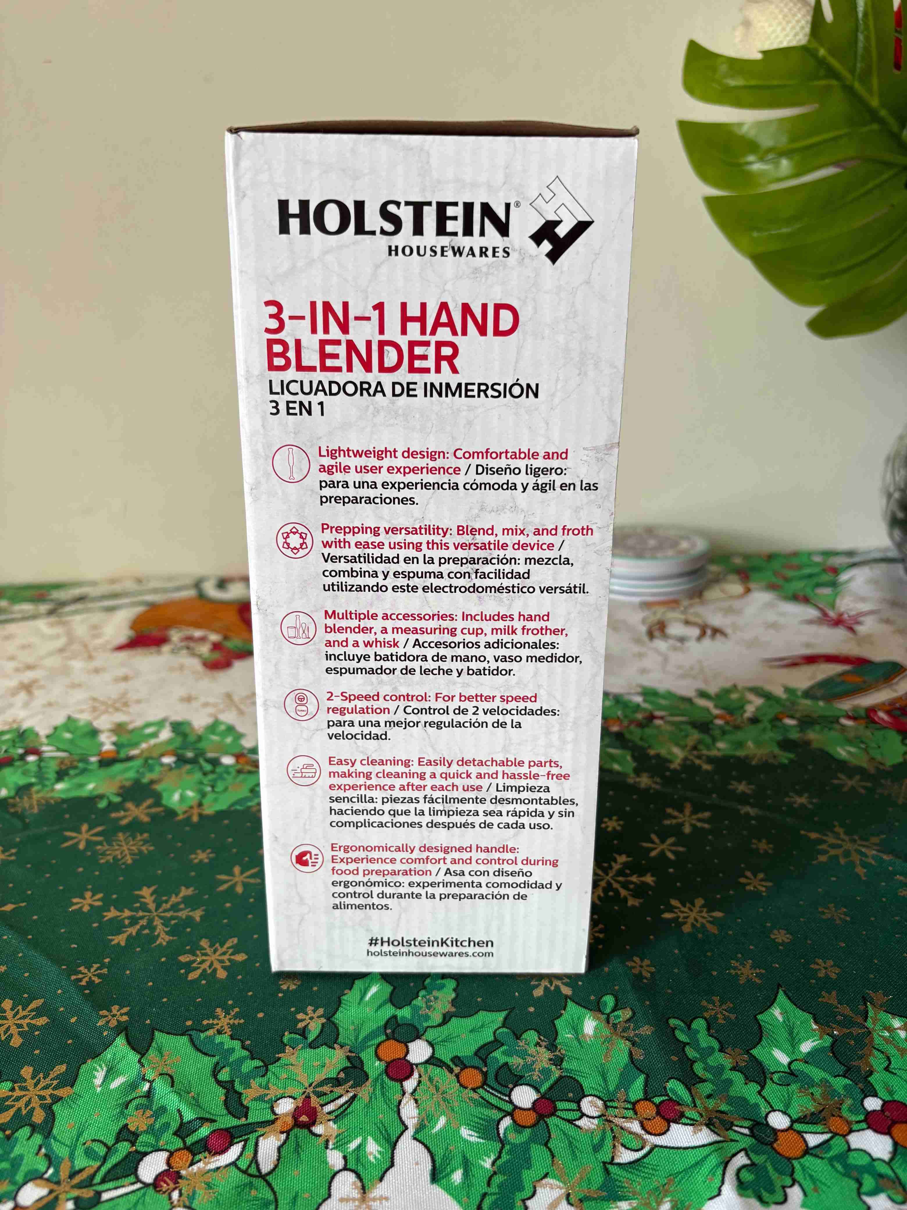 Licuadora de Inmersión 3 en 1 Holstein
