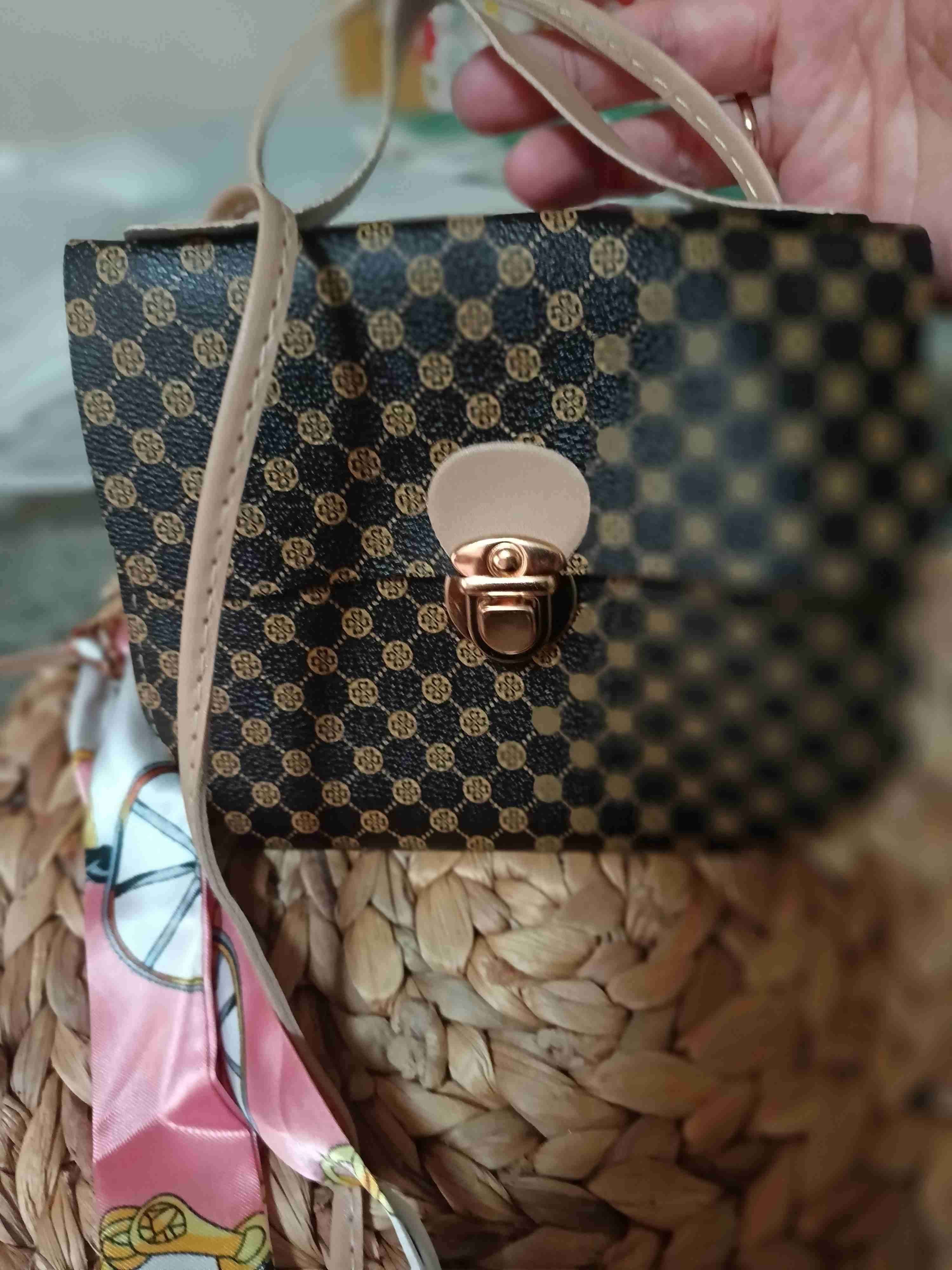 Bolso pequeño estampado dorado - miniatura 3
