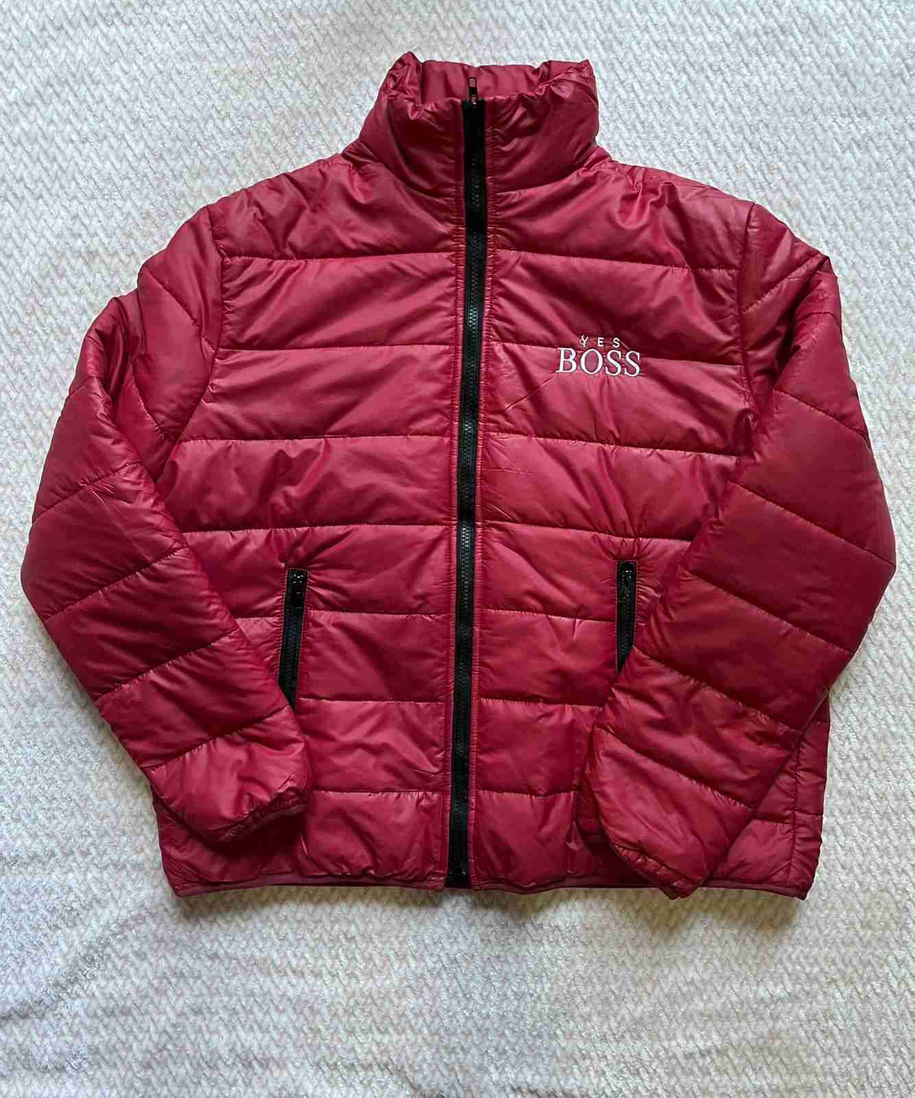 Chaqueta réplica Hugo BOSS, impermeable roja - miniatura 2