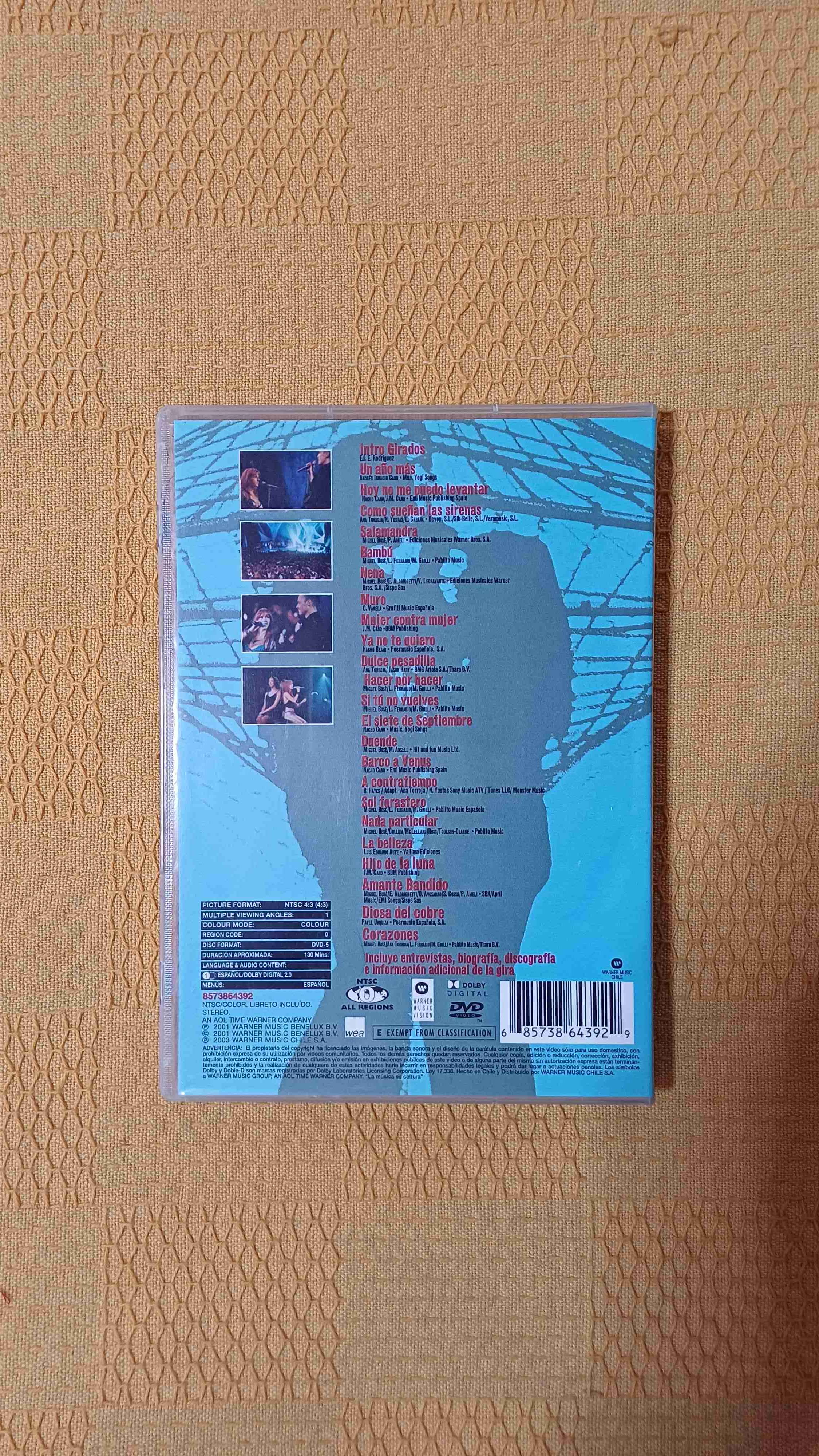 DVD Ana Torroja y Miguel Bosé Girados en concierto - miniatura 2