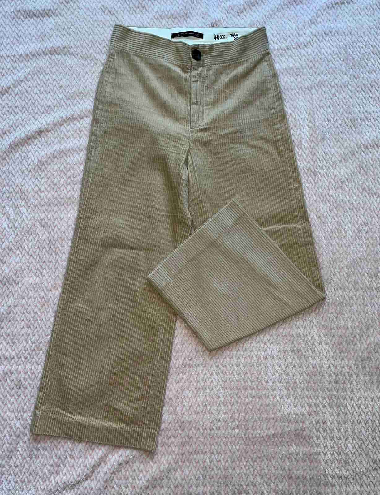 Pantalón Zara beige talla 36 - miniatura 2