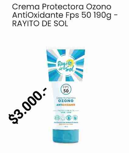 Crema protectora ozono FPS 50