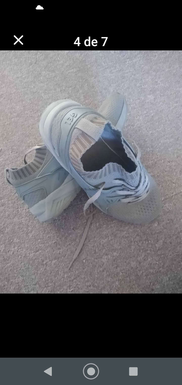 Zapatilla deportiva gris Asics - miniatura 3