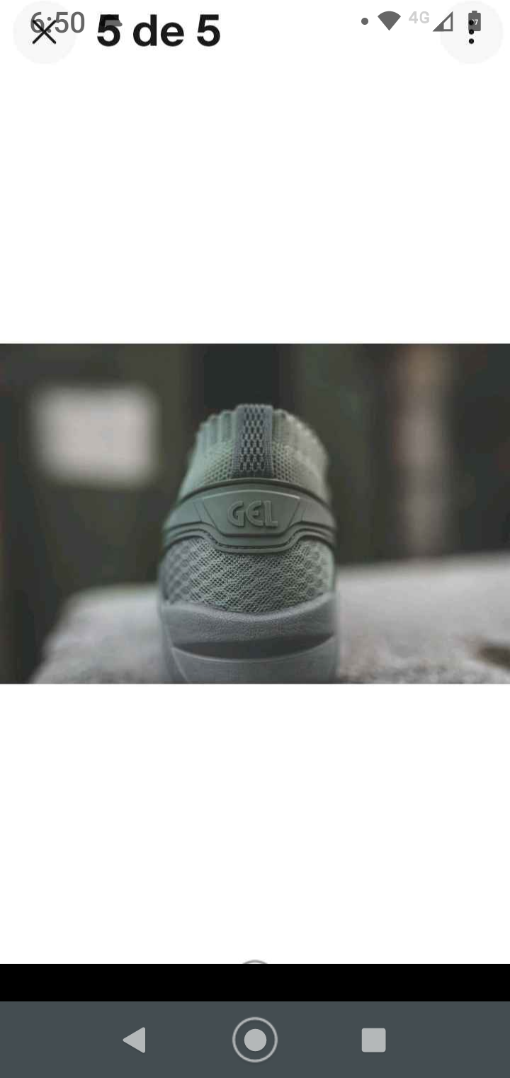 Zapatilla deportiva gris Asics - miniatura 5