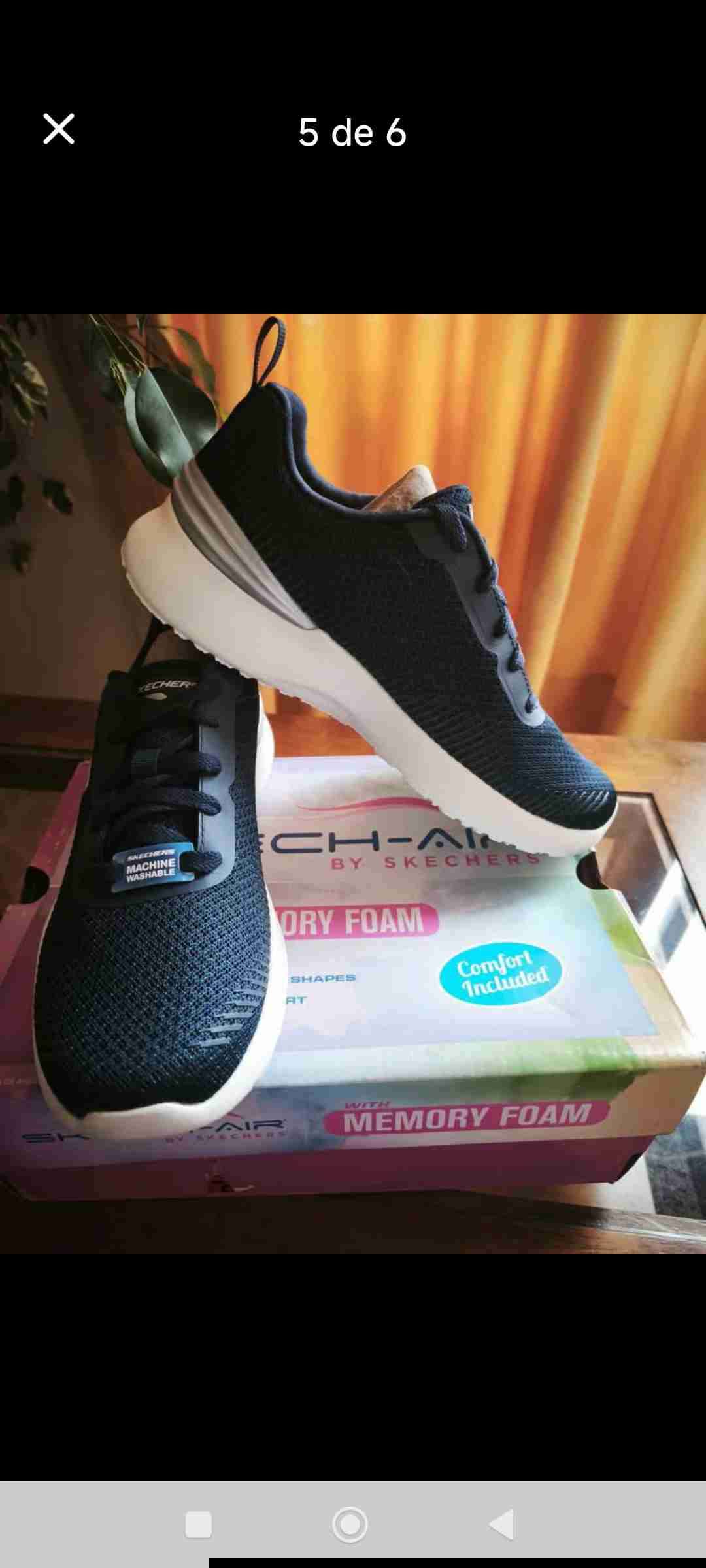 Zapatillas Skechers negras mujer