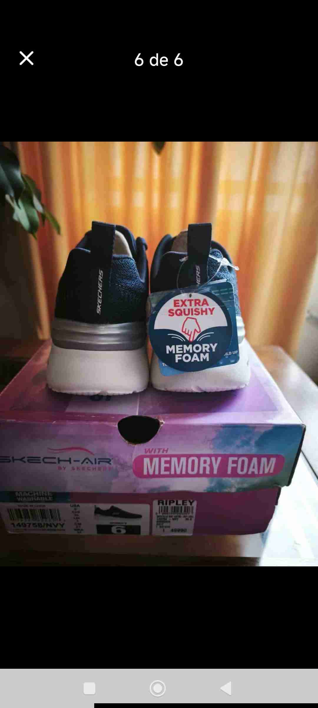 Zapatillas Skechers negras mujer - miniatura 2