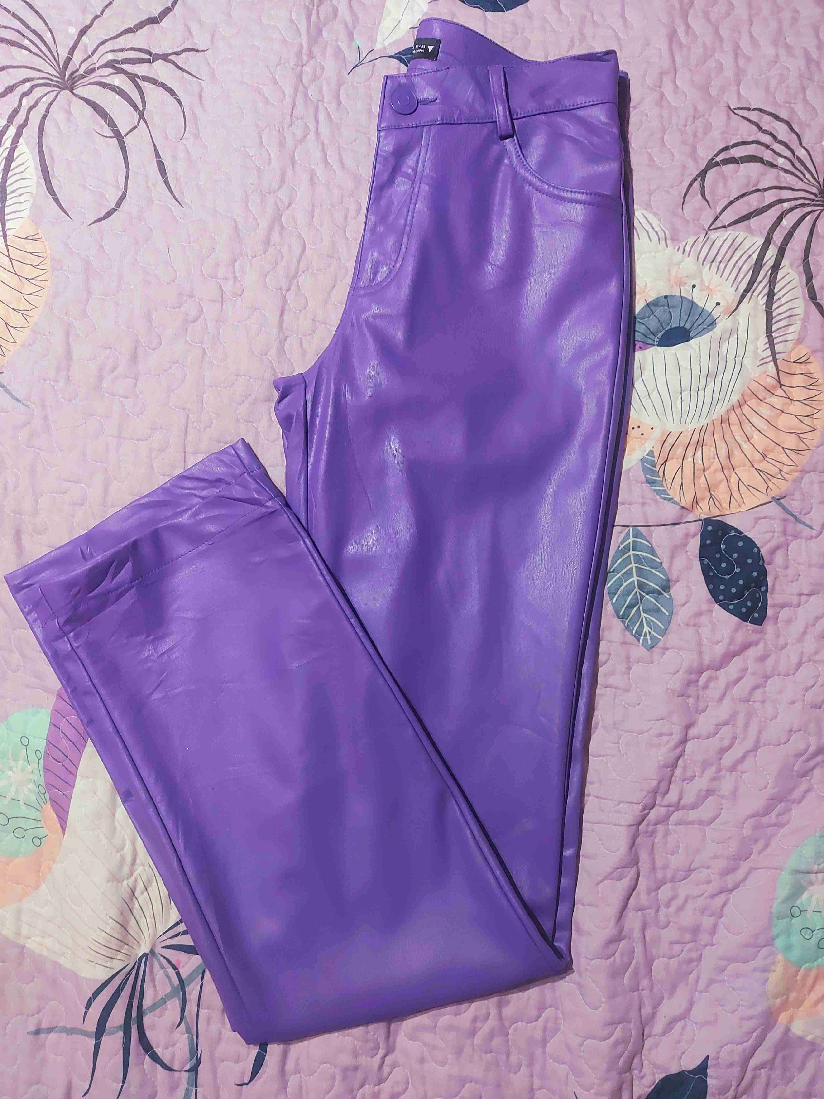 Pantalon eco cuero, Zara, talla XS. 34 - miniatura 4