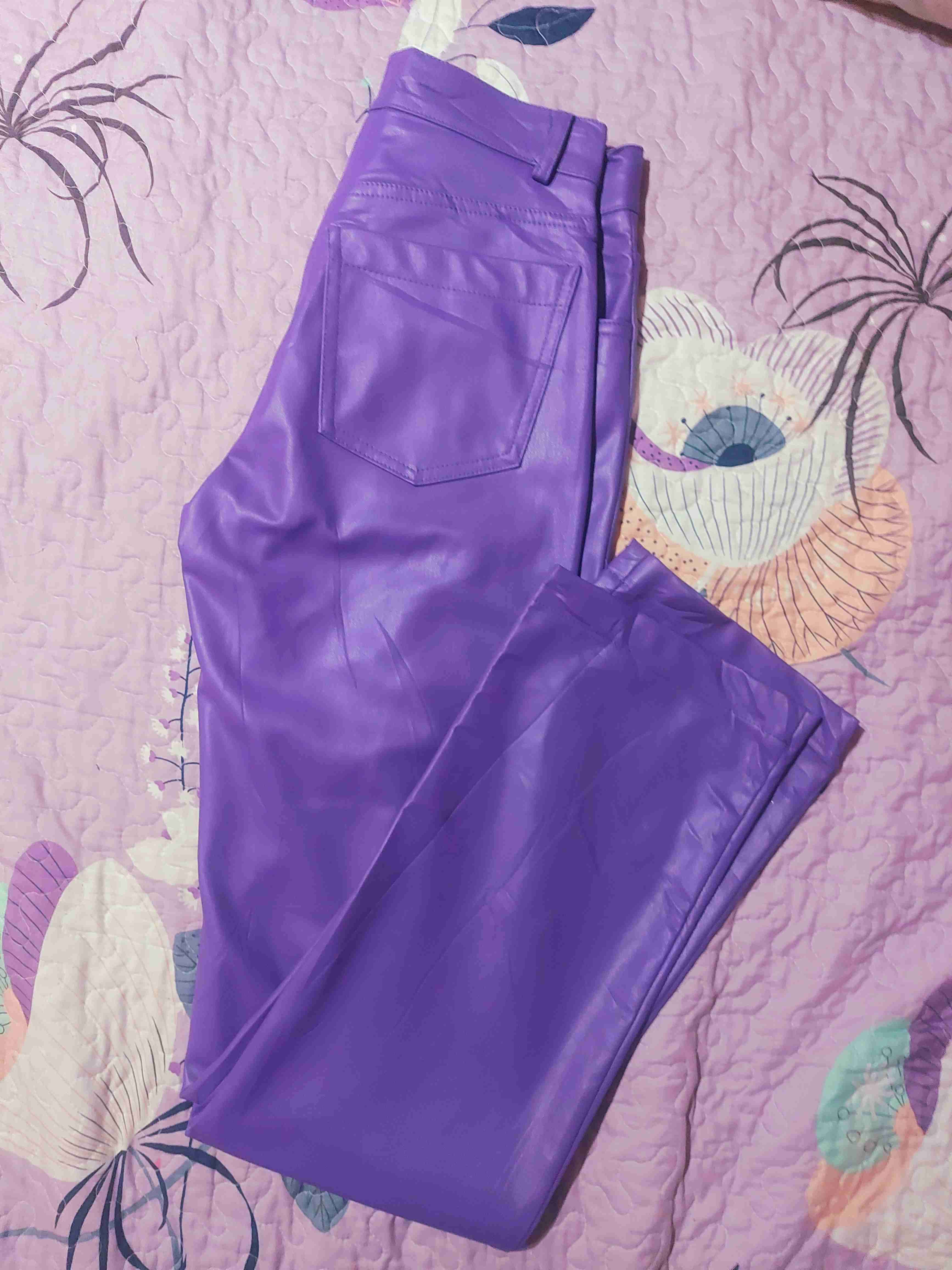 Pantalon eco cuero, Zara, talla XS. 34 - miniatura 5