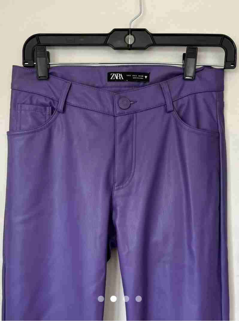 Pantalon eco cuero, Zara, talla XS. 34 - miniatura 6