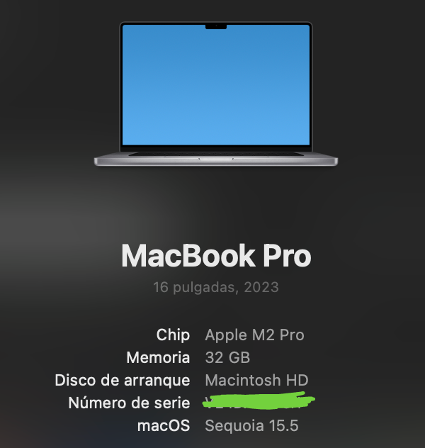 MacBook Pro 16'' M2 Pro