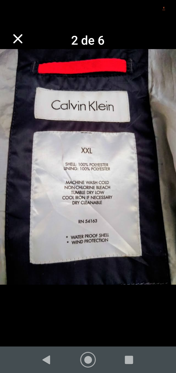 Chaqueta azul marinera Calvin Klein - miniatura 3