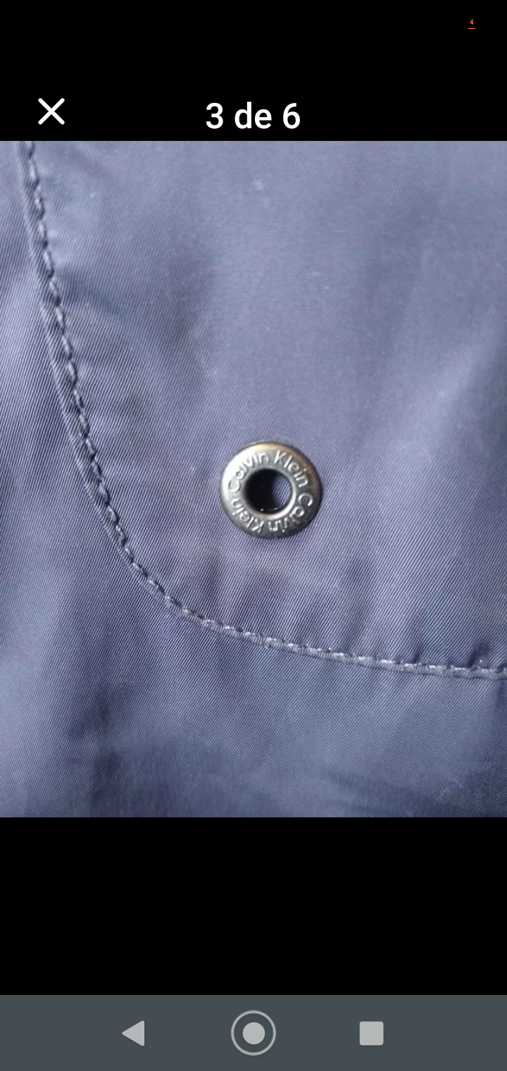 Chaqueta azul marinera Calvin Klein - miniatura 6