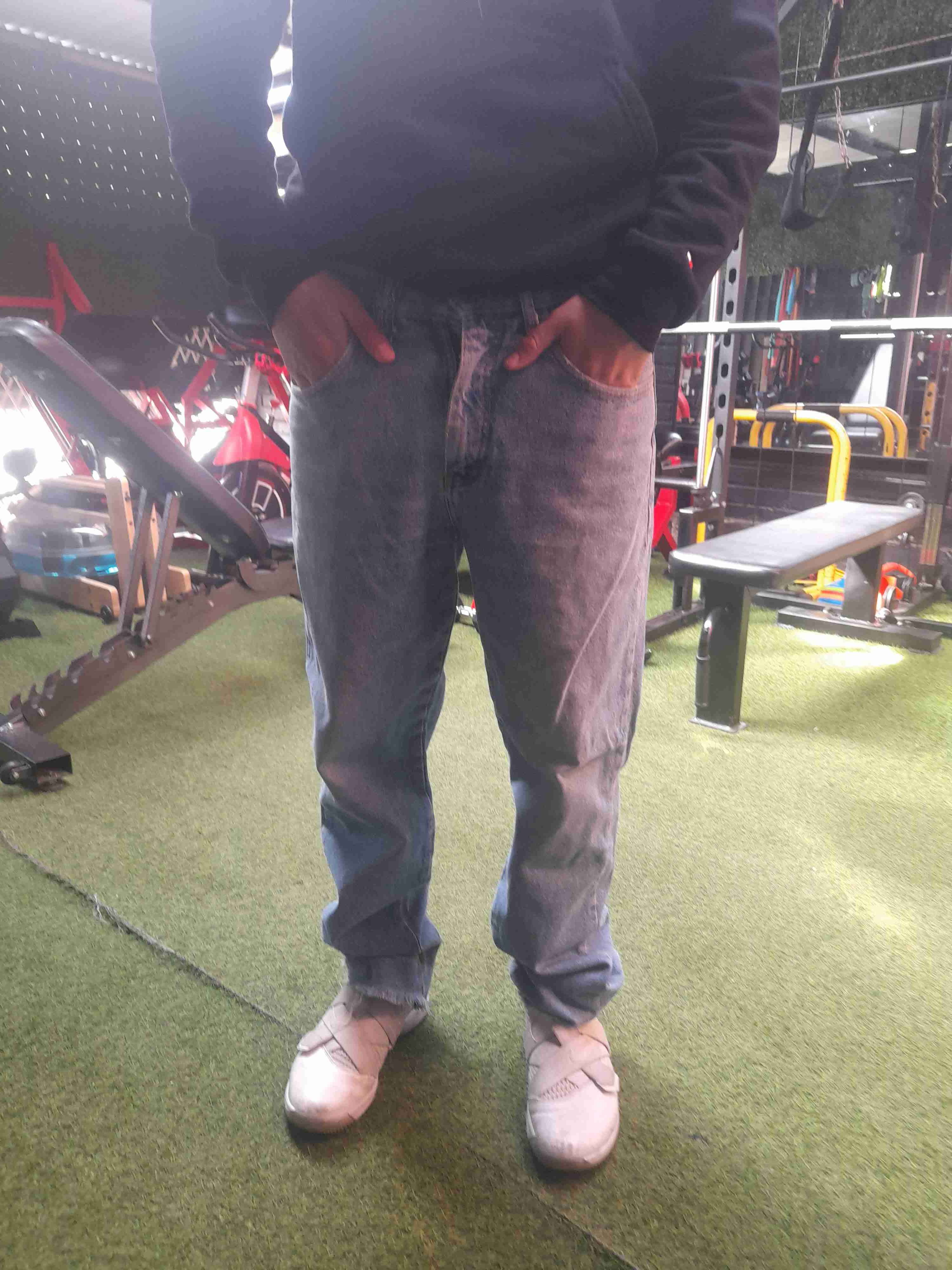 Jeans rectos gris. - miniatura 5