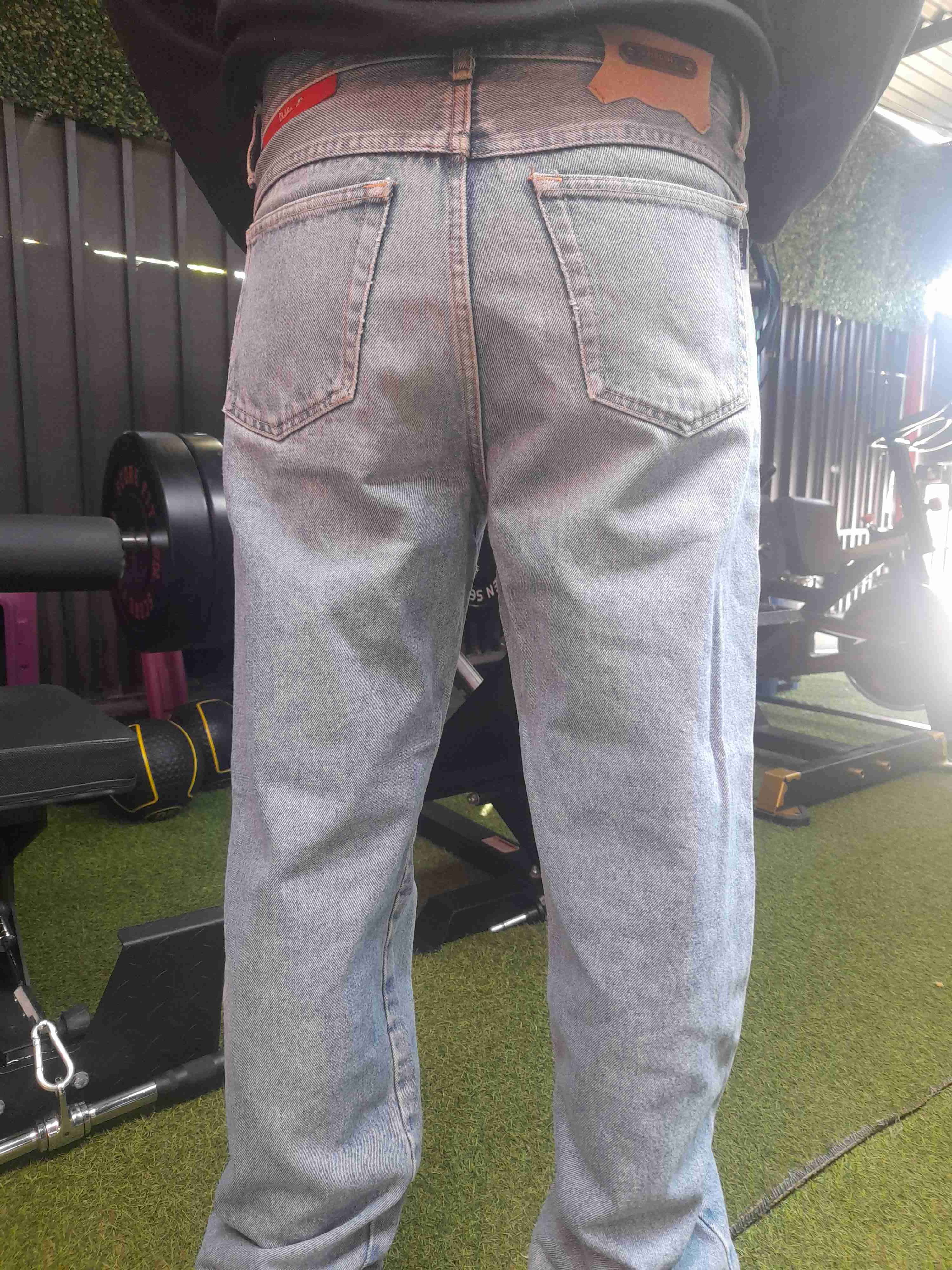 Jeans rectos gris. - miniatura 6