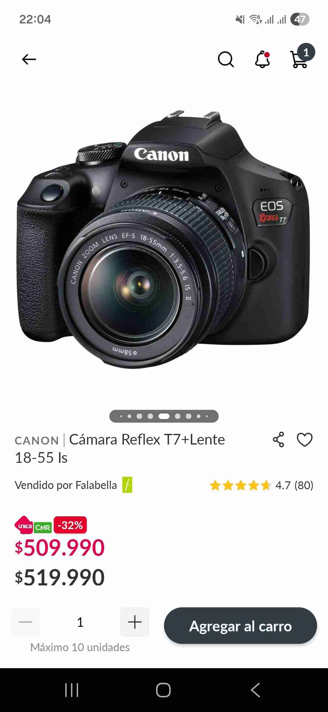 Cámara Canon EOS Rebel T7 - miniatura 1