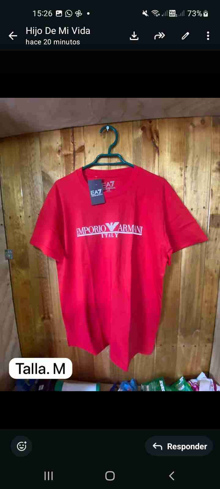 Polera roja Emporio Armani
