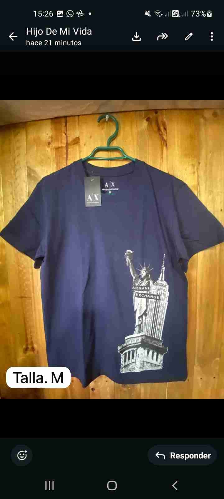 Polera roja Emporio Armani - miniatura 2