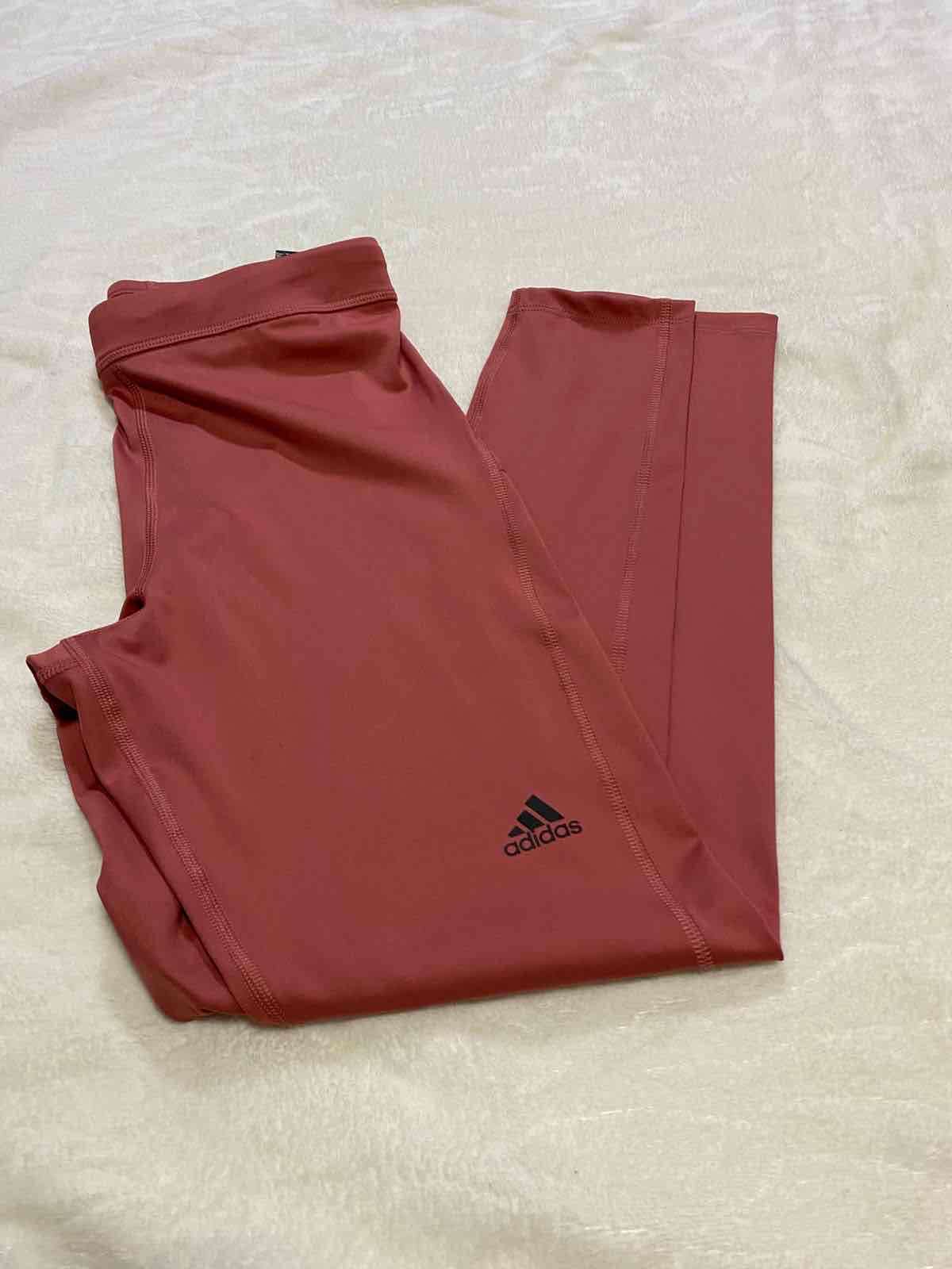 Leggings deportivos color ladrillo Adidas - miniatura 2