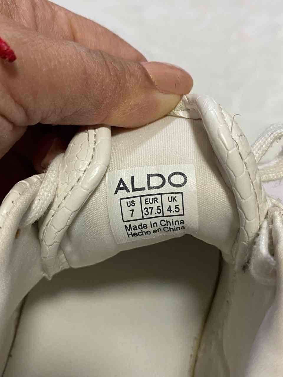 Zapatillas blancas con dorado - miniatura 4