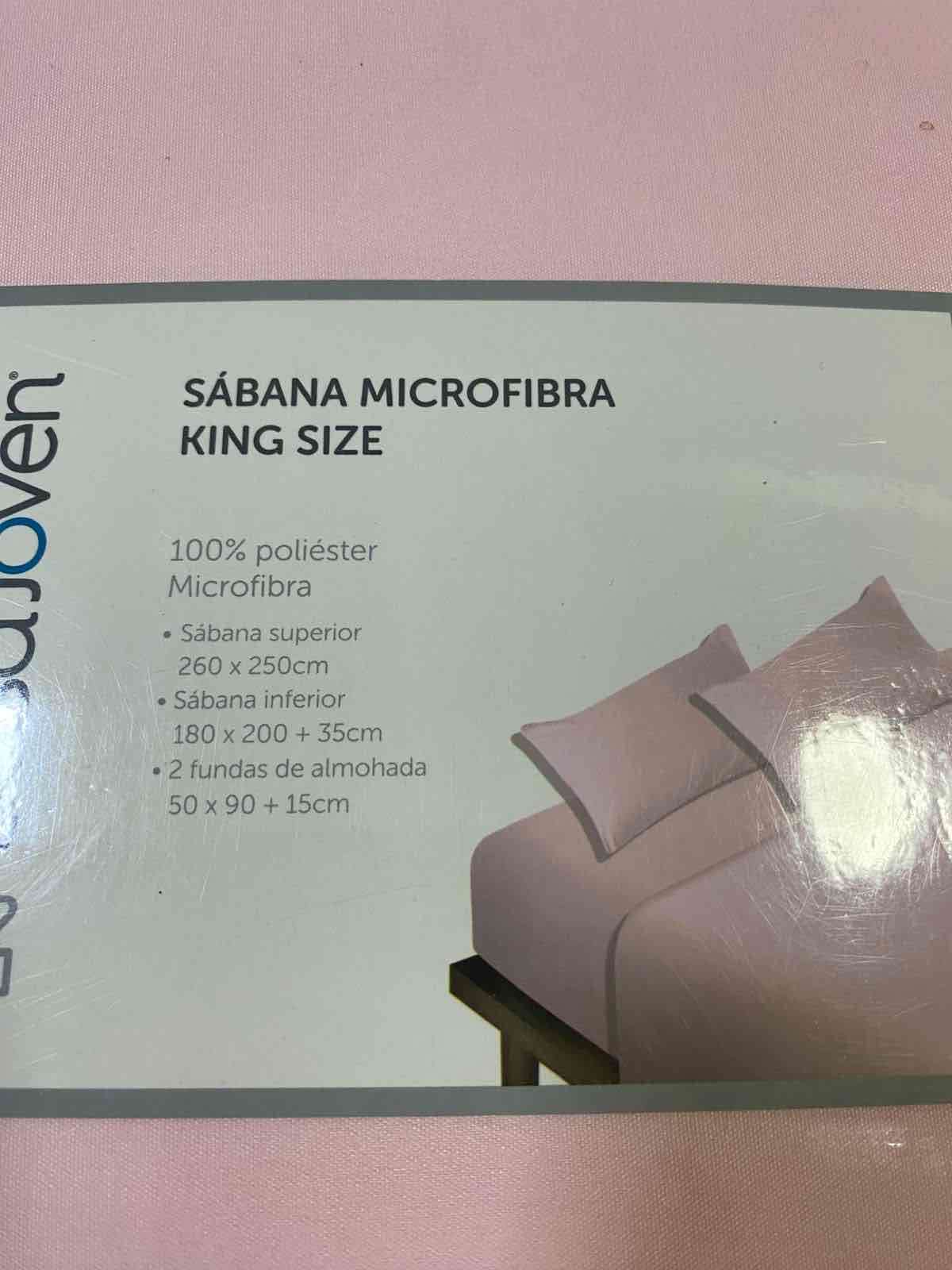 Juego de sábanas microfibra King